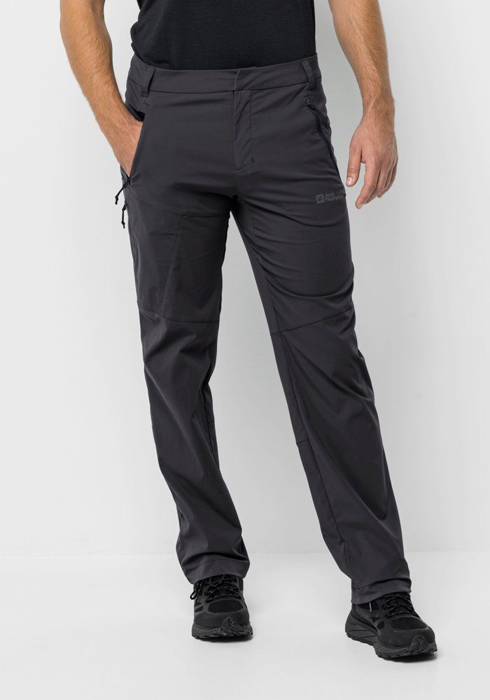 black Softshellhose M Jack GLASTAL PANTS Wolfskin