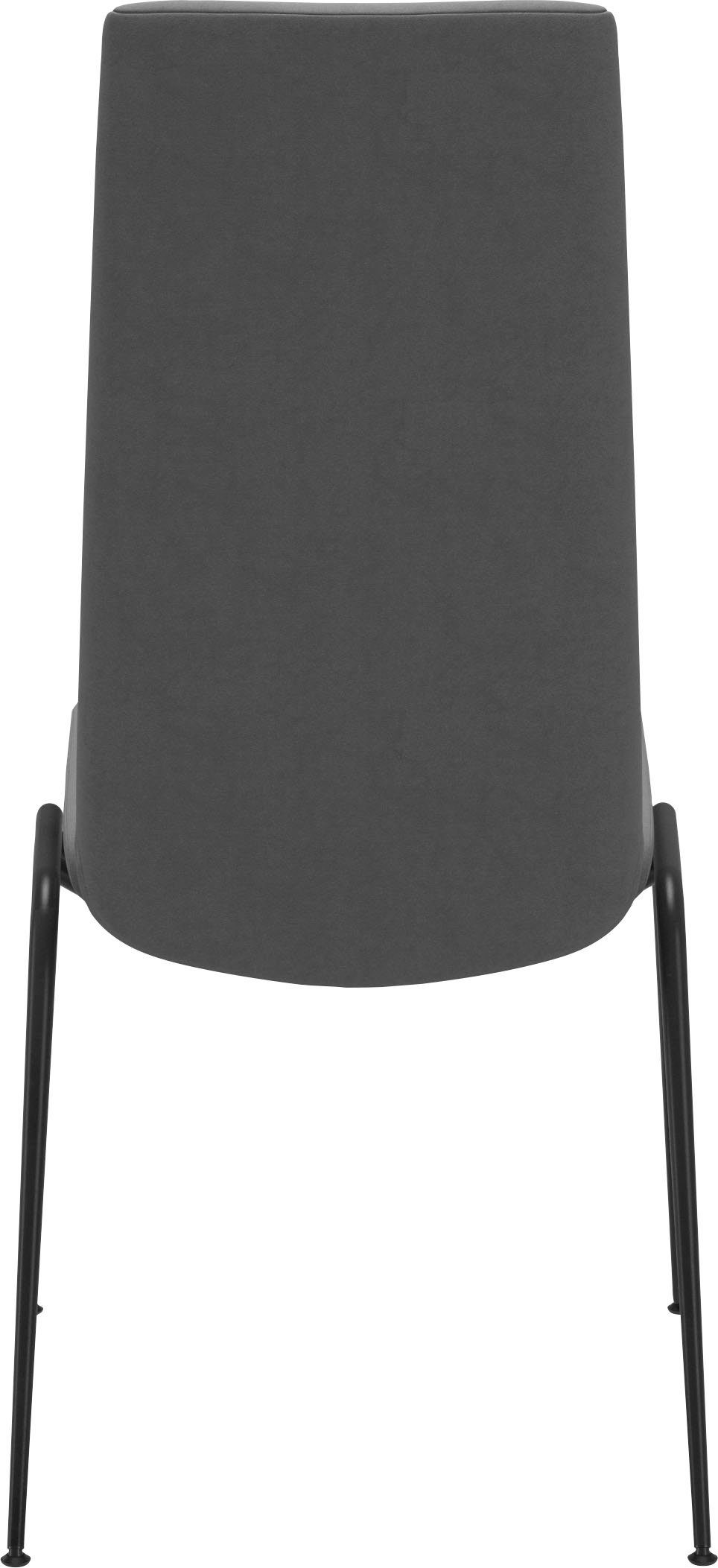 Stressless® Polsterstuhl Back, Beinen Stahl Laurel, M, mit High aus Größe in Schwarz matt