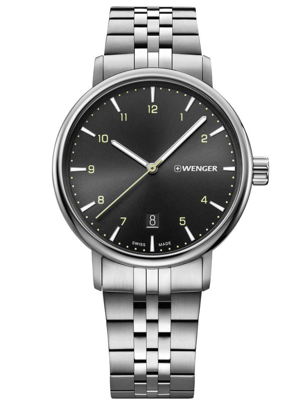 Wenger Quarzuhr Wenger 01.1731.120 Metropolitan Herrenuhr 40mm 10ATM Wenger 01.1731.120 Metropolitan Herrenuhr 40mm 10ATM