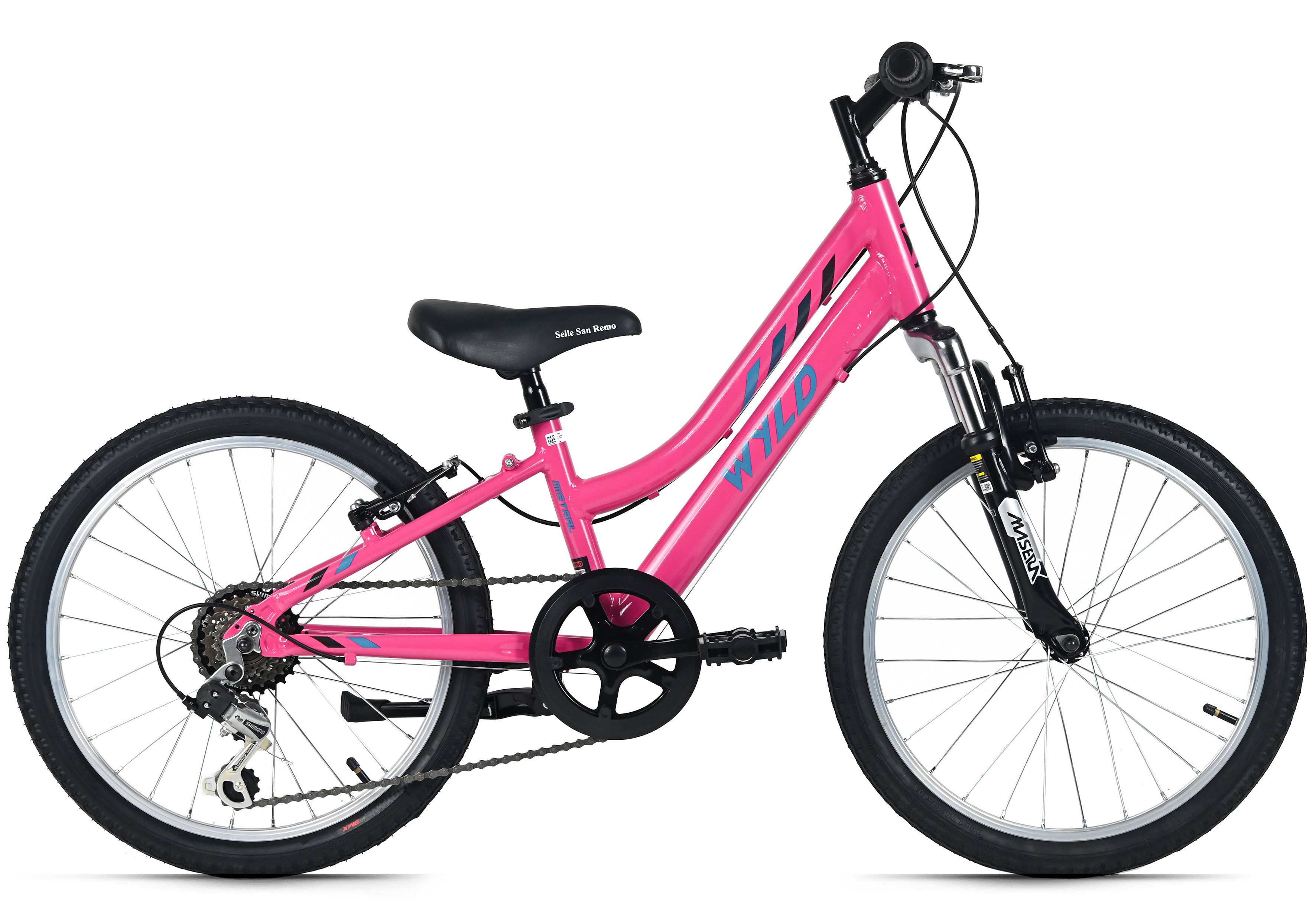 WYLD Kinderfahrrad Mistral Pink 6 Gänge RH 27 cm - Ab 6 Jahre, 6 Gang, Kettenschaltung