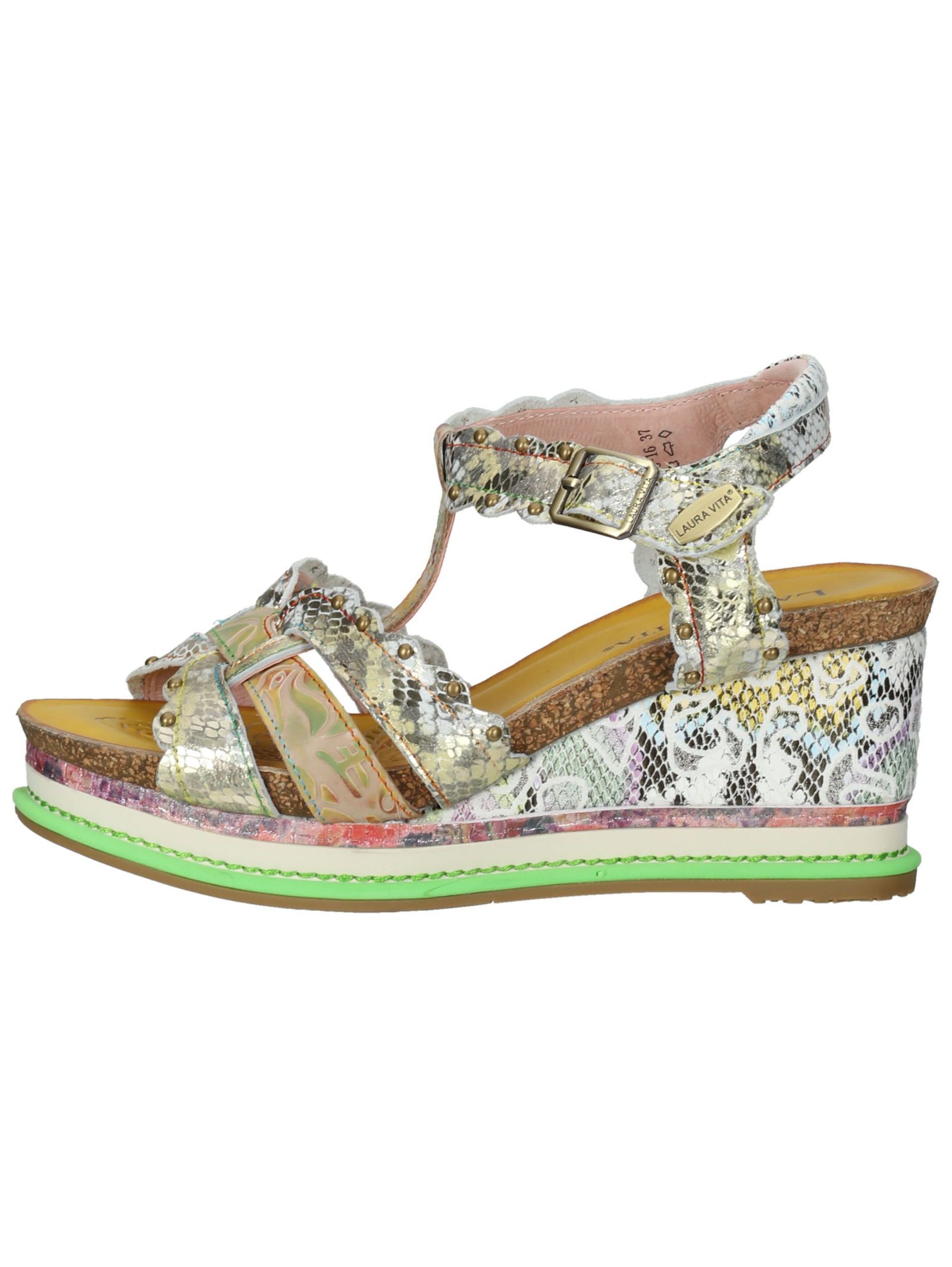 LAURA VITA Sandalen Leder Keilsandalette günstig online kaufen
