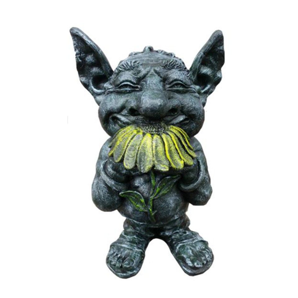 Xlmoebel Dekofigur Drachen Troll Statue Skulptur 44 cm Figuren für Sammler, Made in Europa