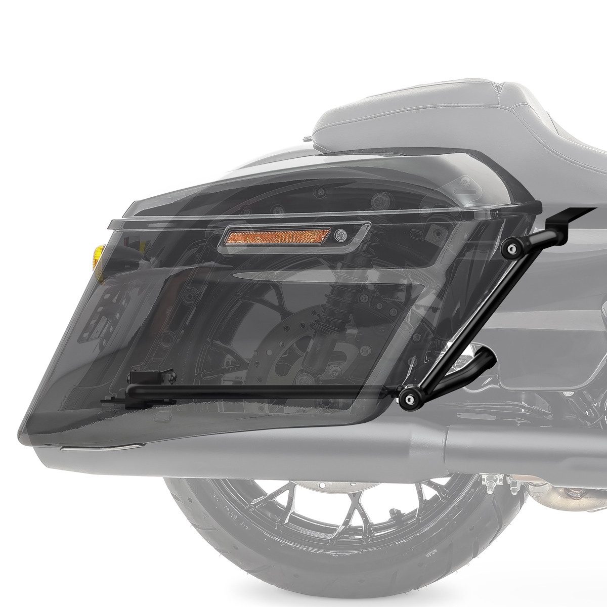 Craftride Motor-Schutzhülle Set: Seitenkoffer Sturzbügel passend für Harley Davidson Touring 14-23