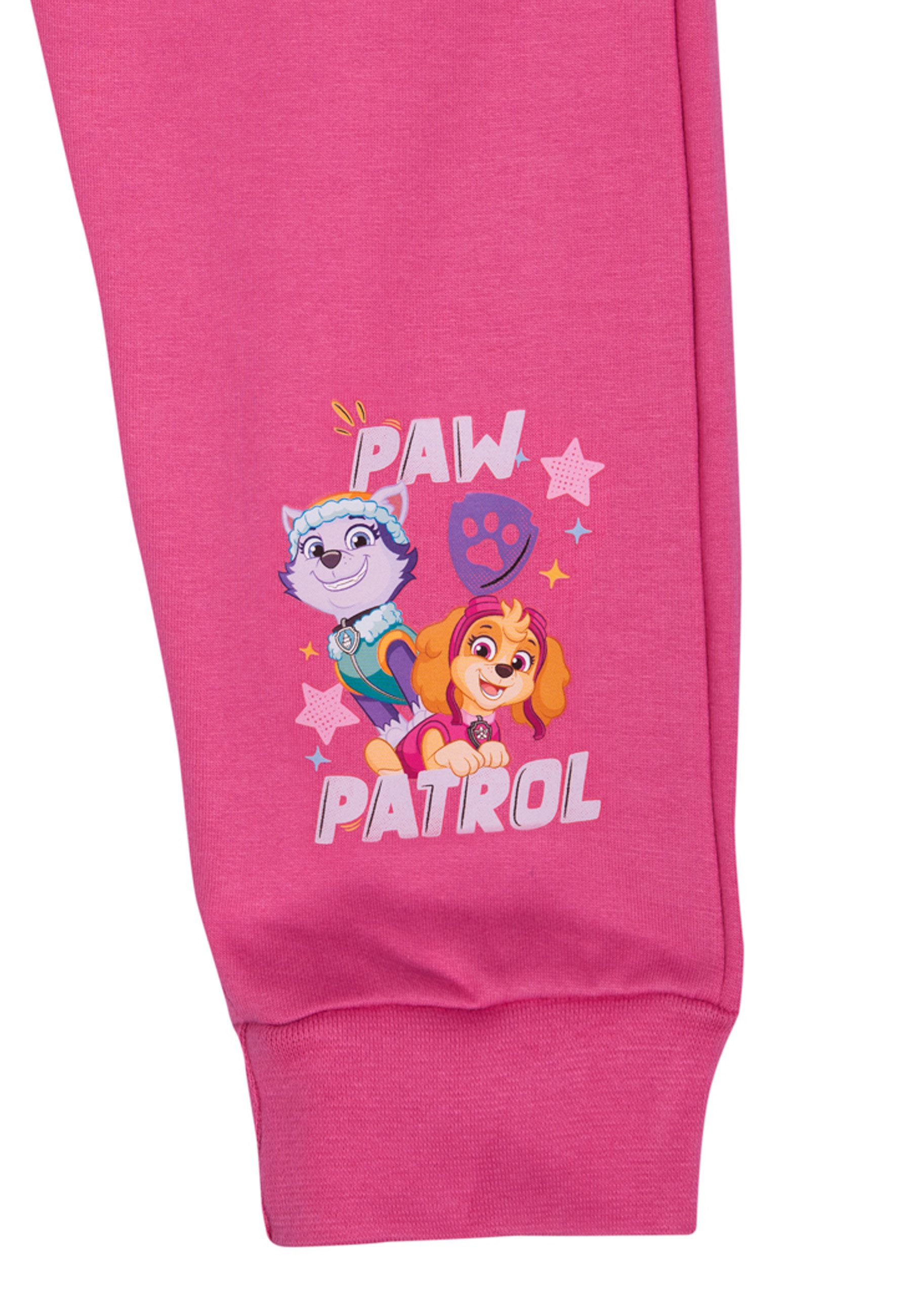 United Labels® Jogginghose Paw Patrol Jogginghose Mädchen - Trainingshose Sweathose Hose Pink
