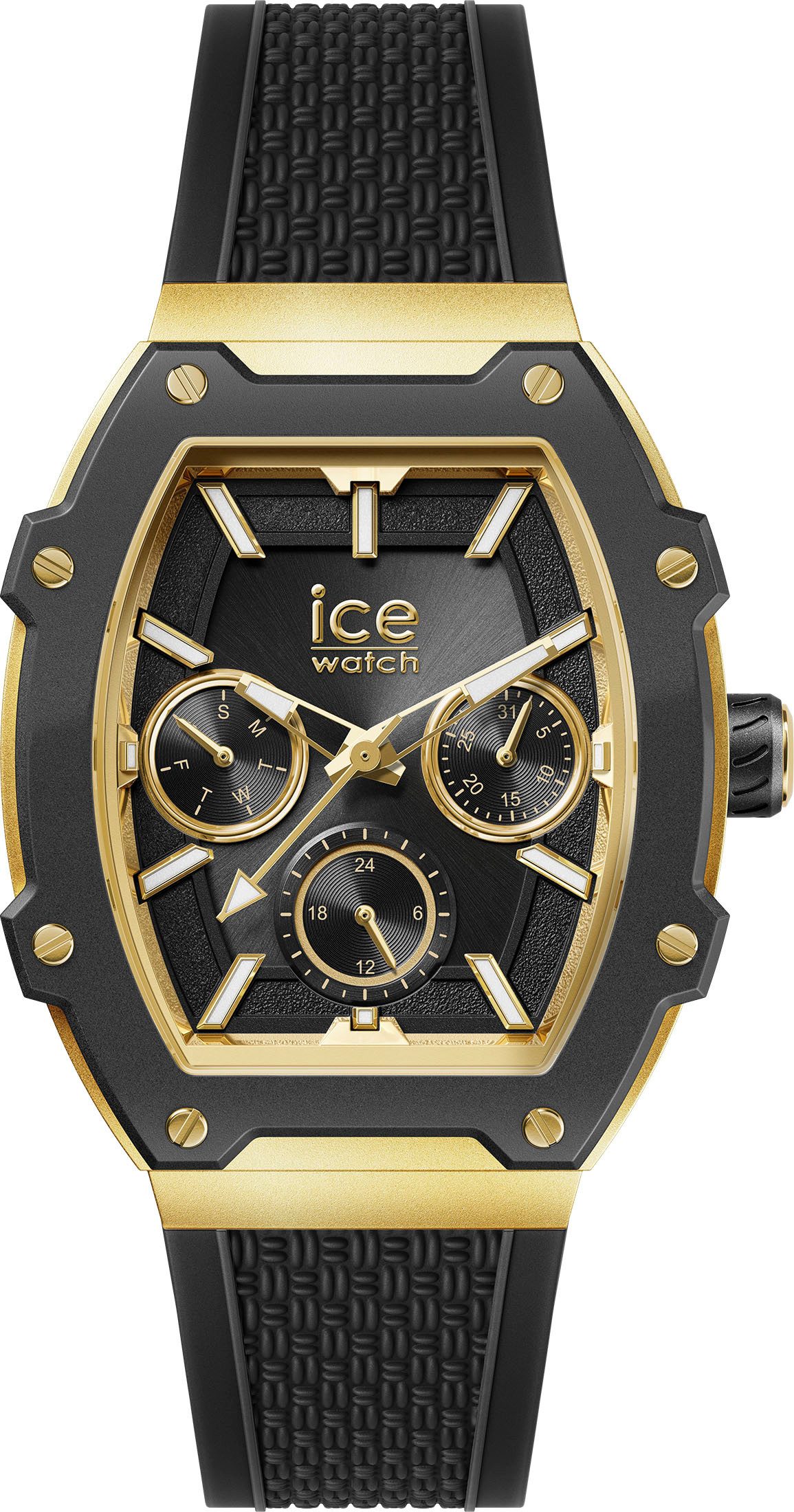 ice-watch Multifunktionsuhr ICE boliday - Steel - Medium - MT 023901, Quarzuhr, Armbanduhr, Damenuhr, analog, Silikonarmband, Datum
