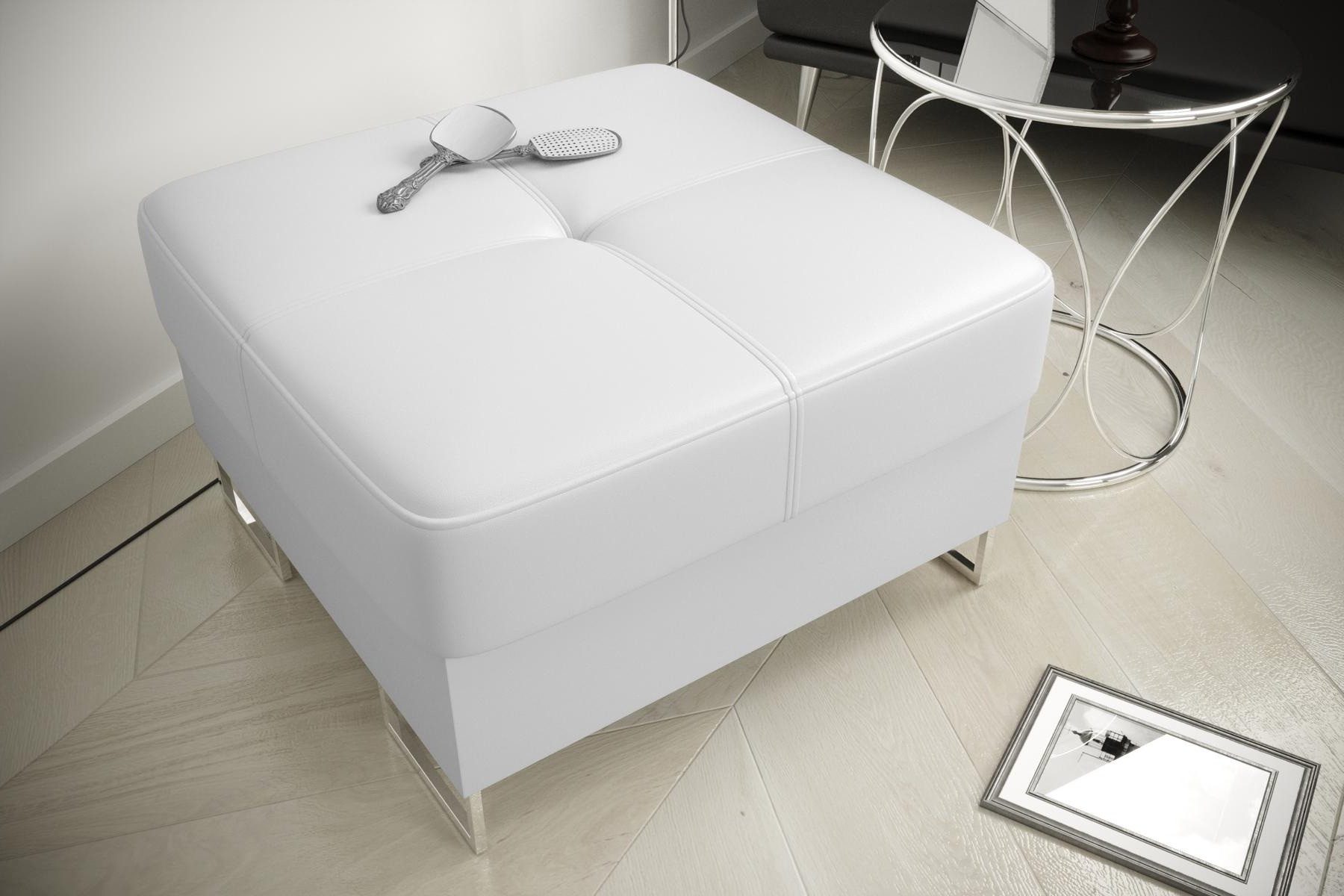 Xlmoebel Hocker Ottomane Pufa aus hochwertigem Stoff, vielseitig einsetzbar (Hocker), Hergestellt in Europa