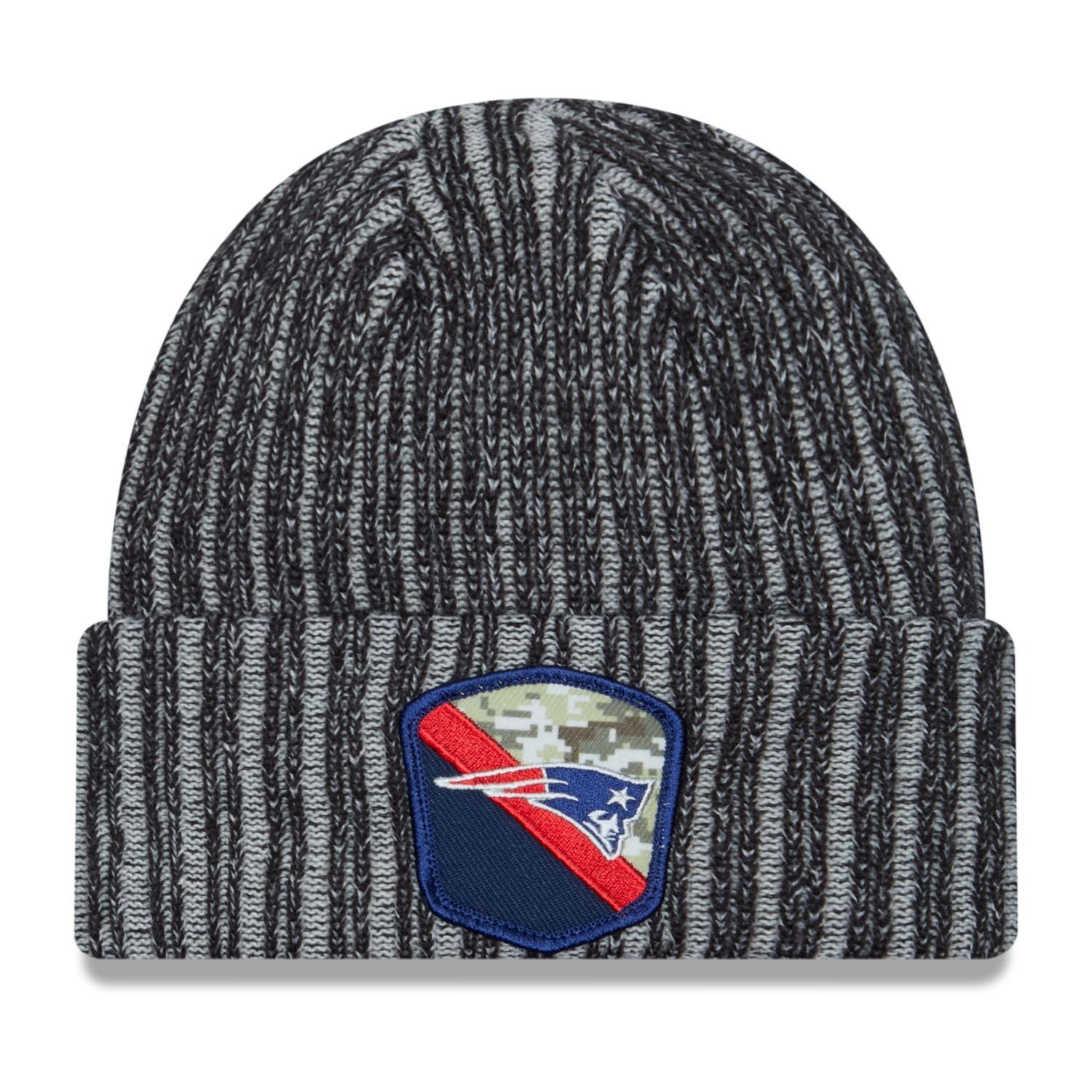 New Era Fleecemütze NFL Salute to Service Knit Beanie New England Patriots | Strickmützen