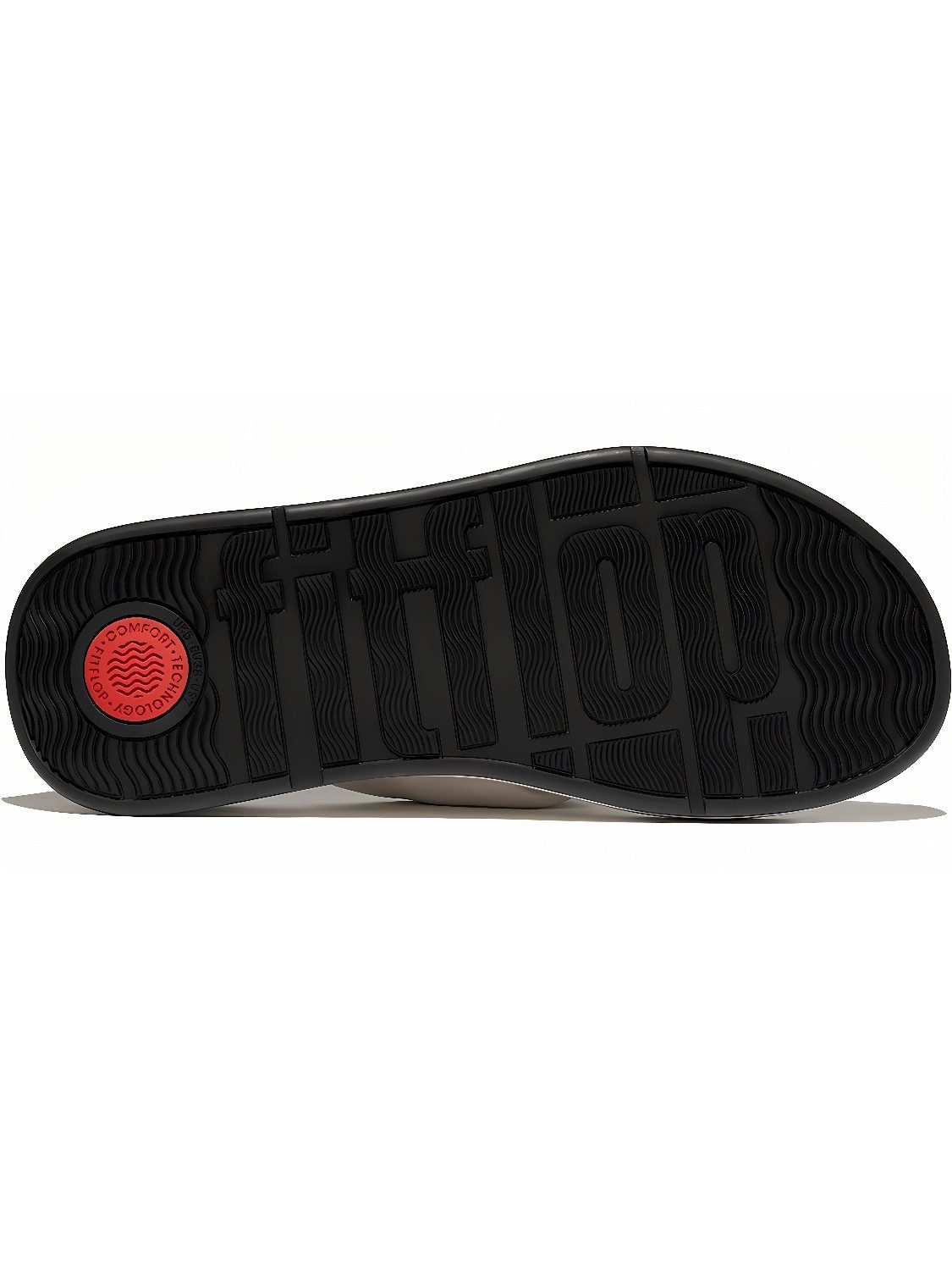 Fitflop F-Mode Knot Soft-Leather Flatform Toe-Post Sandals Sandale