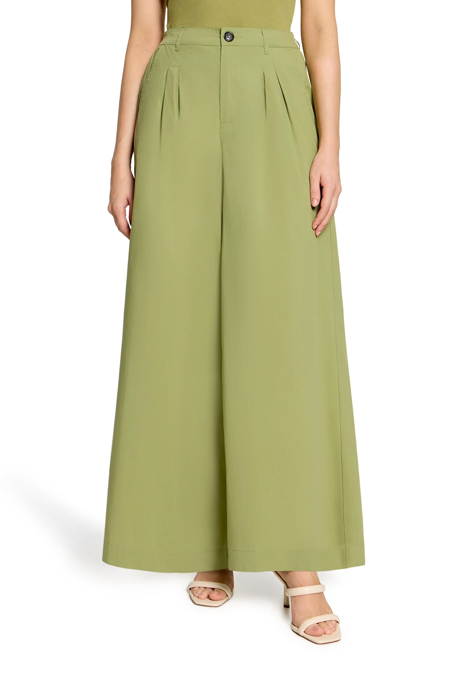 Cartoon Stoffhose Damen mit Bundfalten