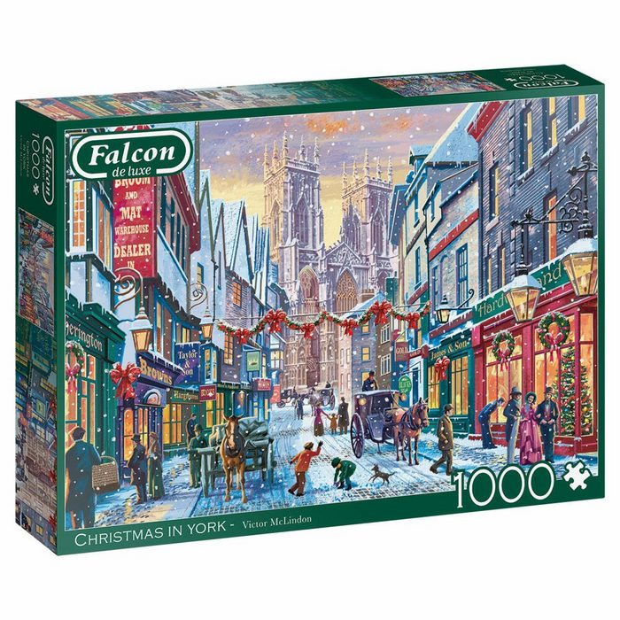 Jumbo Spiele Puzzle Falcon Christmas in York 1000 Teile 1000 Puzzleteile
