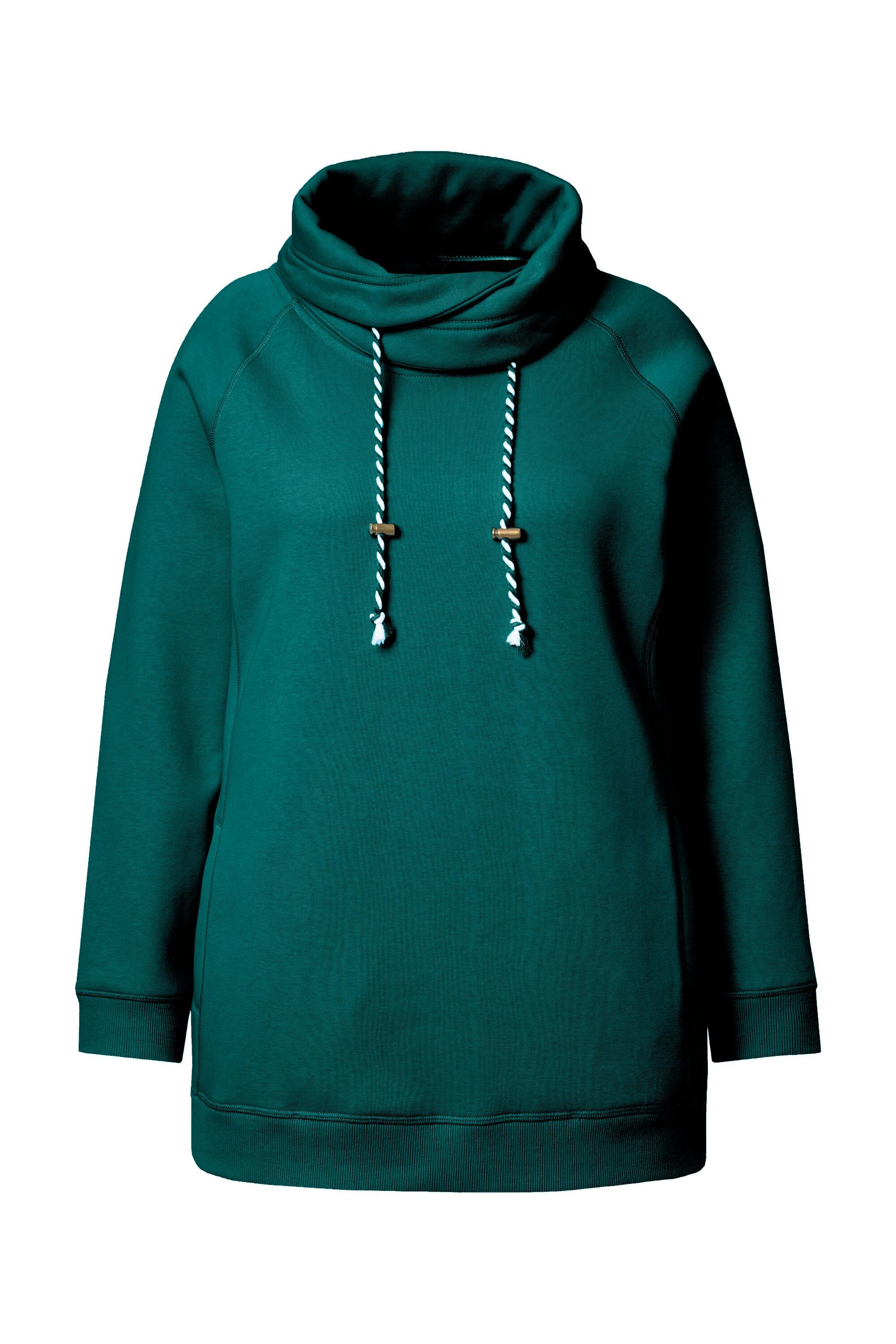 Ulla Popken Sweatshirt Bis 64 Sweatshirt mit Stehkragen Pullover günstig online kaufen