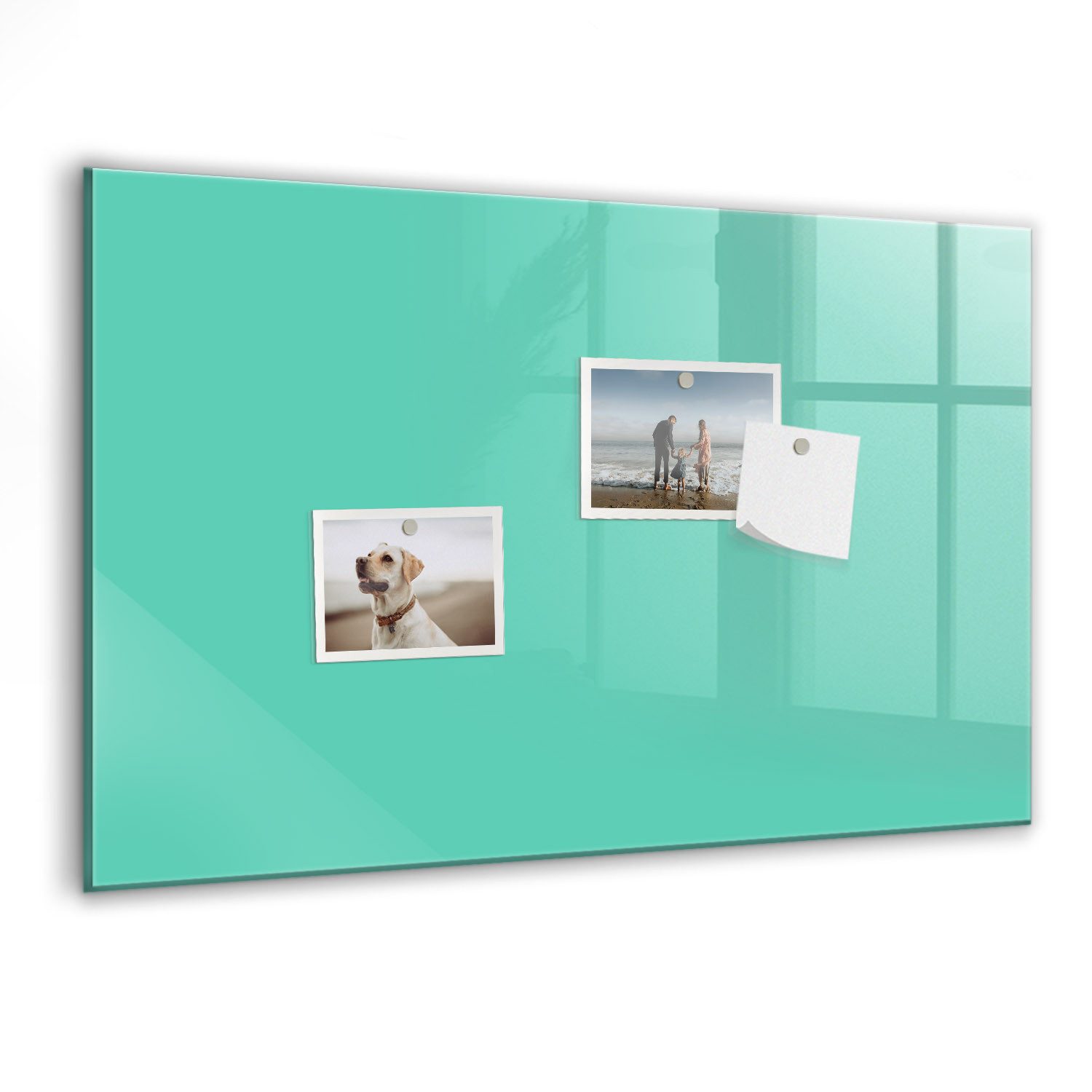 Tulup Magnettafel Notiztafel aus Gehärtetem Glas, 5 Magnete, Marker und Schwamm