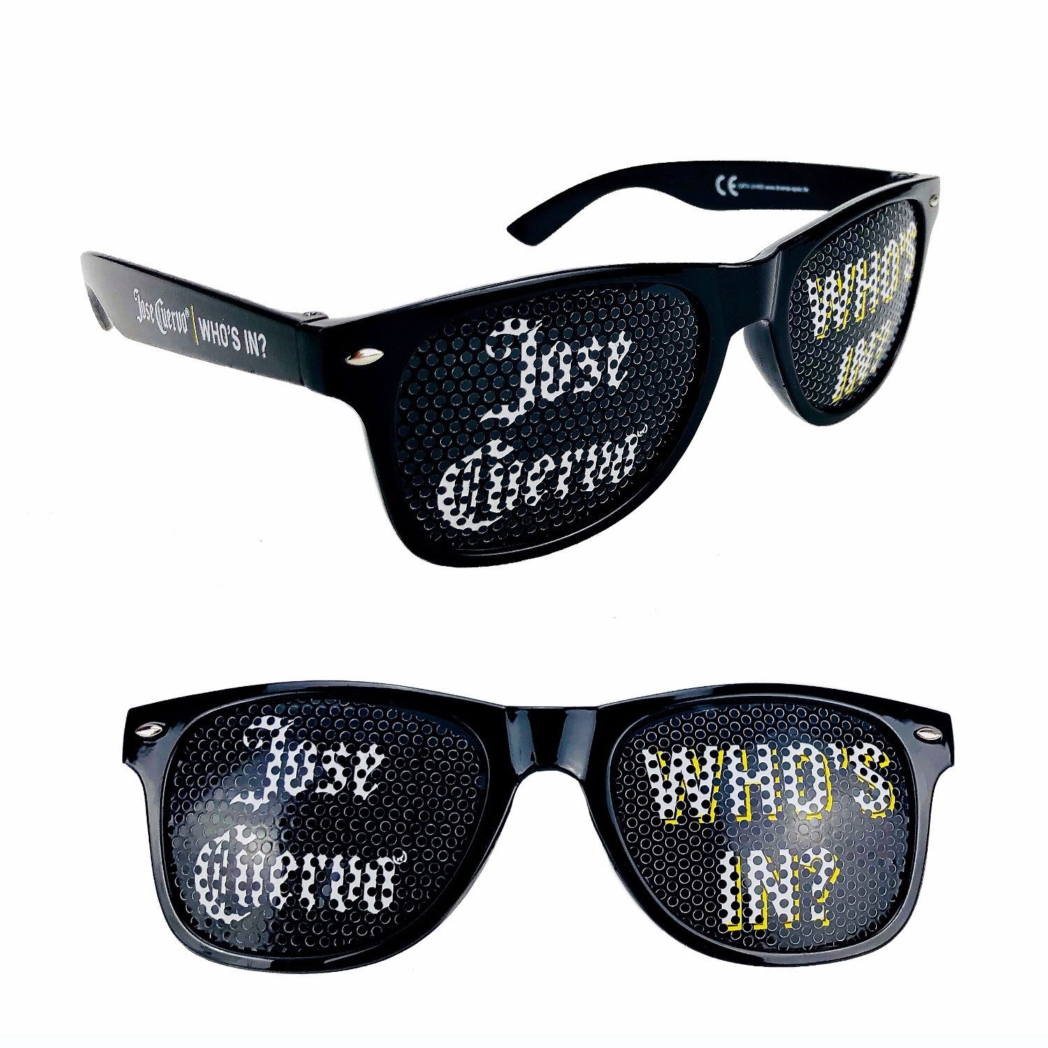 Sonnenbrille Jose Cuervo who s In Sonnenbrille Partybrille Nerd Brille mit 400 UV