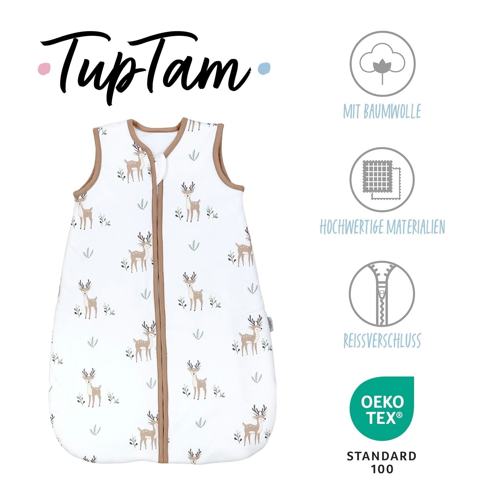 TupTam Babyschlafsack Kugelschlafsack ohne Ärmel 2.5 TOG Ganzjahr – Bild 2 von 5