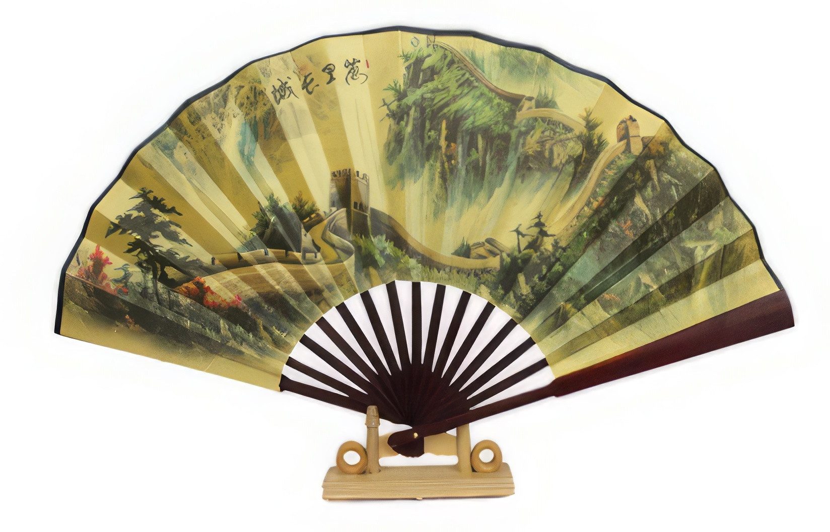 Yudu Handfächer Fengshui Fächer Handfächer Fächer Asia Motive Schriftzeichen