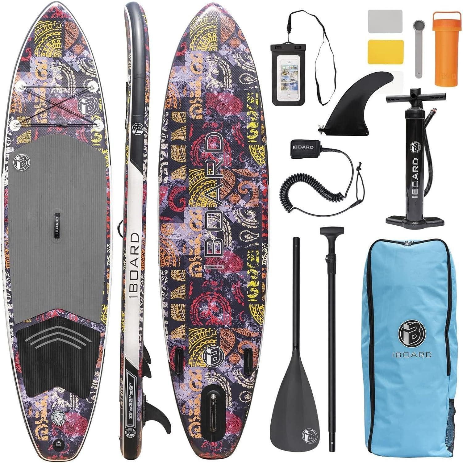 LuxusKollektion Inflatable SUP-Board SUP-Paddelboard Aufblasbar Breit Stabil