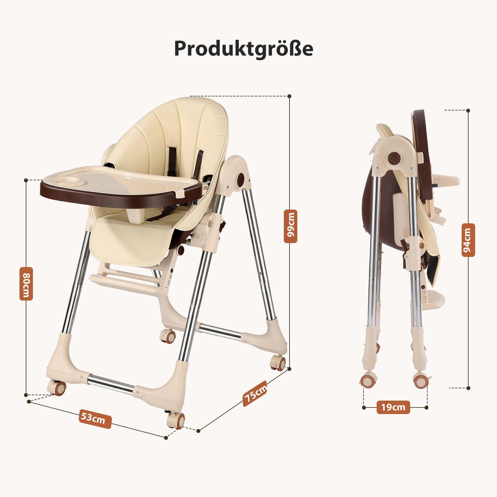 Onasti Kinderstuhl Stuhl Baby Kinderstuhl Klappbar kinderstuhl Mitwachsend Stuhl