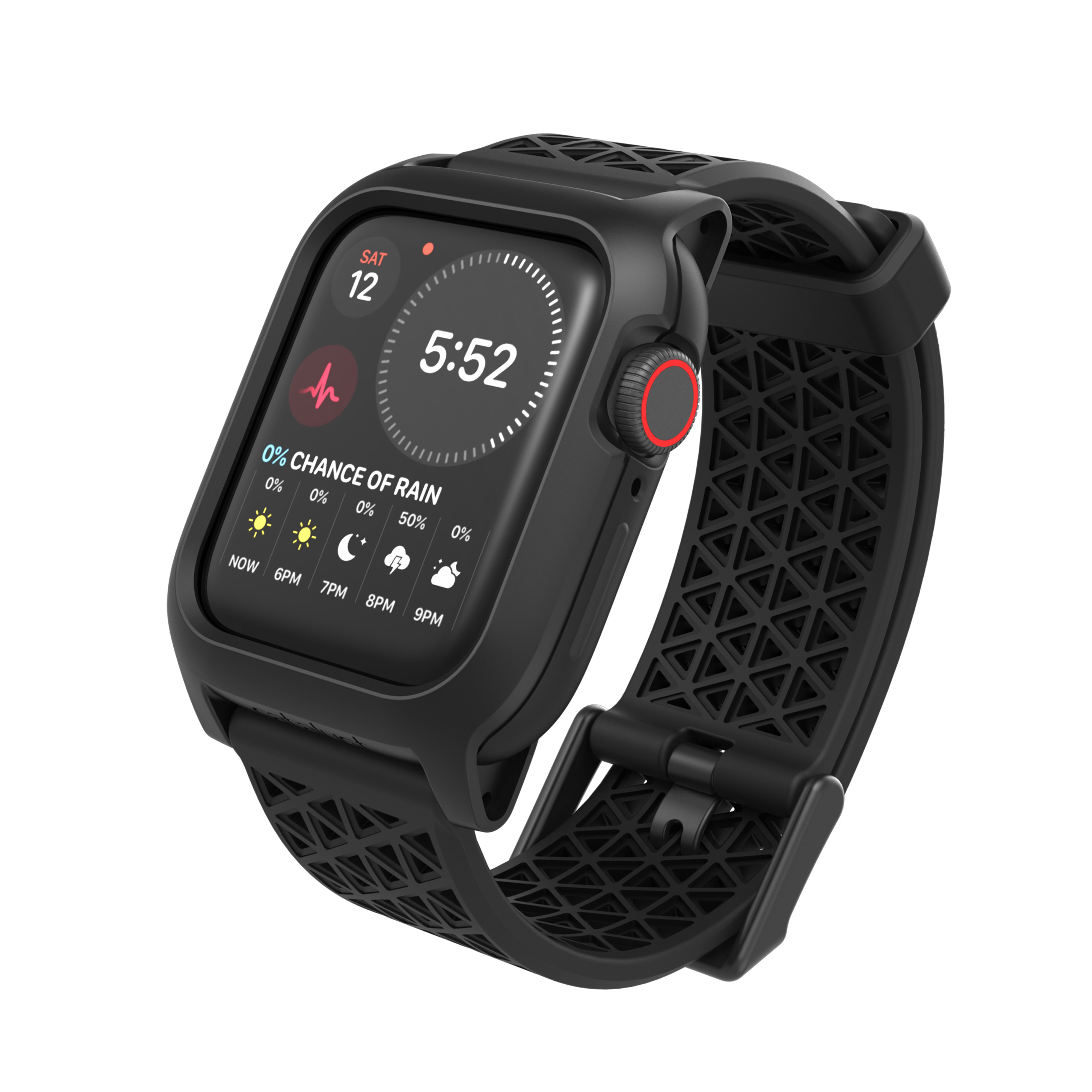 Catalyst Smartwatch-Hülle Impact Protection Case, für Watch 40 mm (SE/6/5/4), Stealth Black