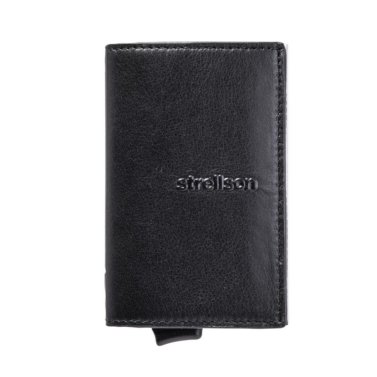 Strellson Geldbörse Carter C-One E-Cage sv8o Herren Geldbörsen/Kartenetui Leder Hochformat (1 Stück, 1-tlg., B/H/T)ca. 7/10/1 cm), RFID-Schutz