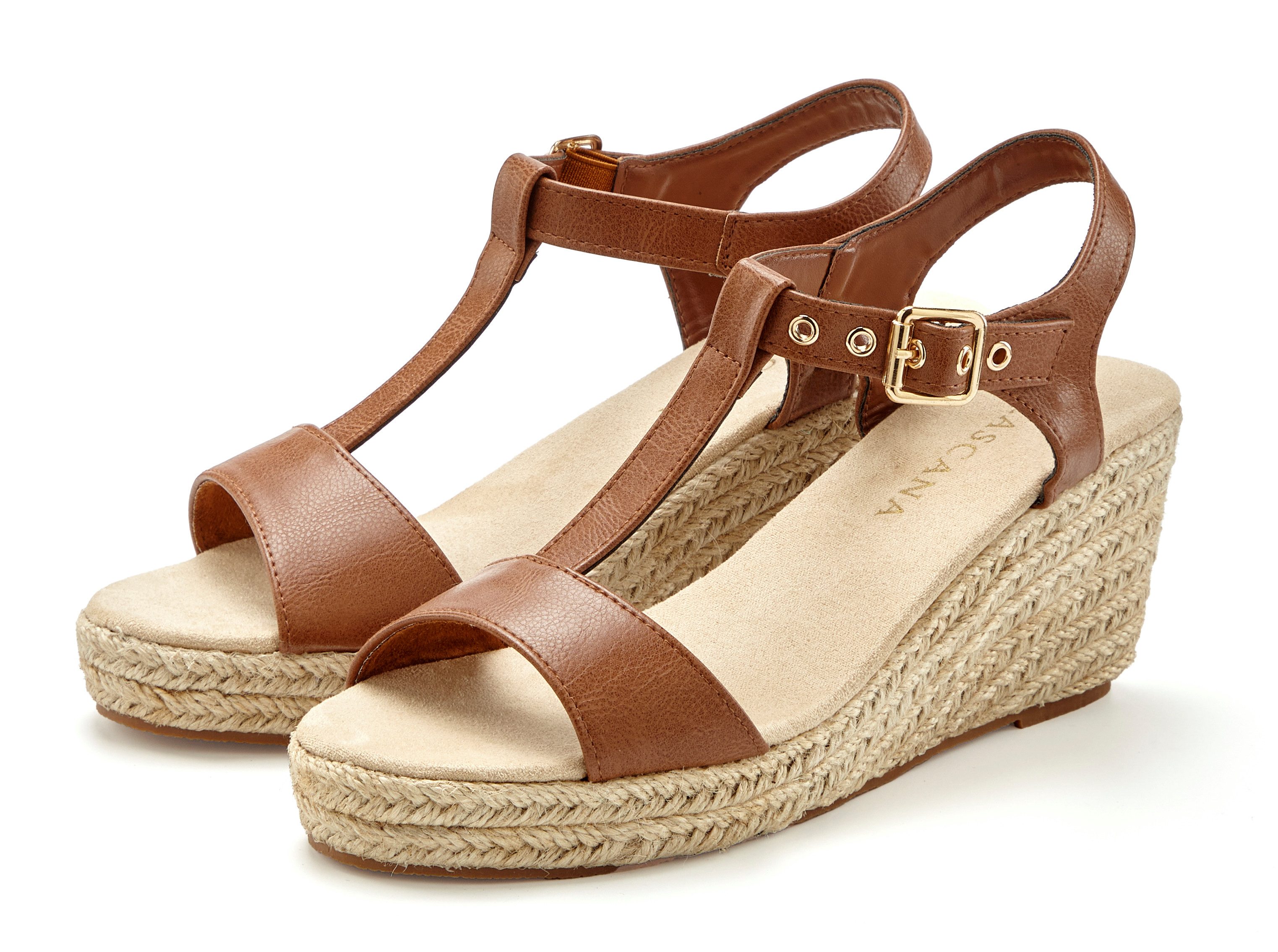 LASCANA Sommerschuh Sandalette Sandale, Sommerschuh mit Keilabsatz VEGAN günstig online kaufen