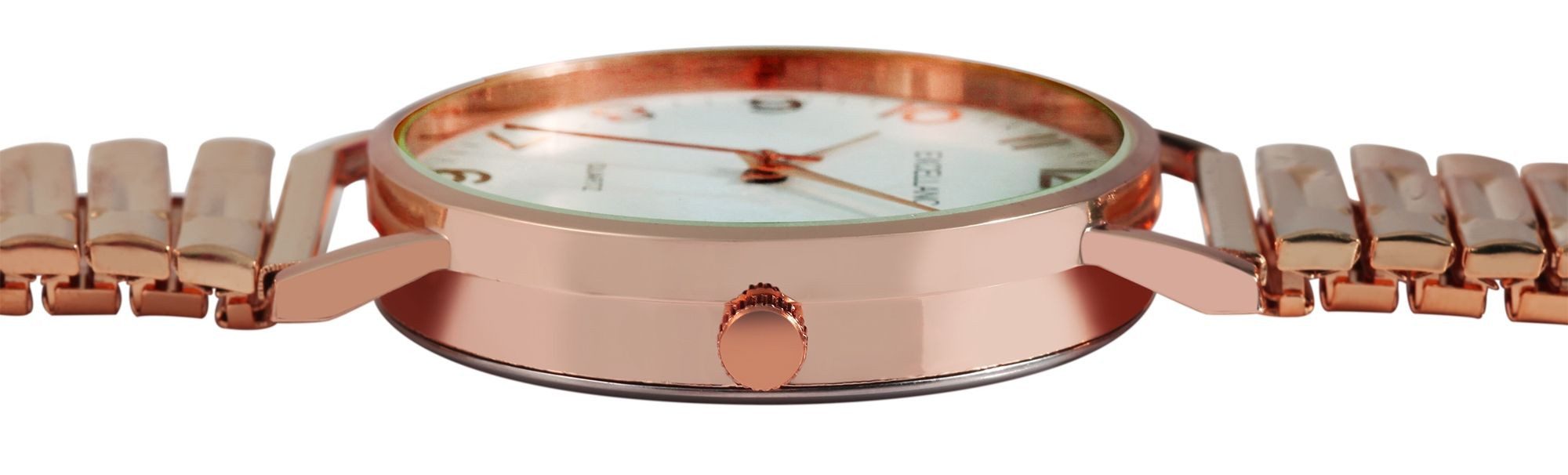 EXCELLANC Quarzuhr Aliya Excellanc Damenuhr mit Edelstahlzugarmband, Damenuhr Edelstahl