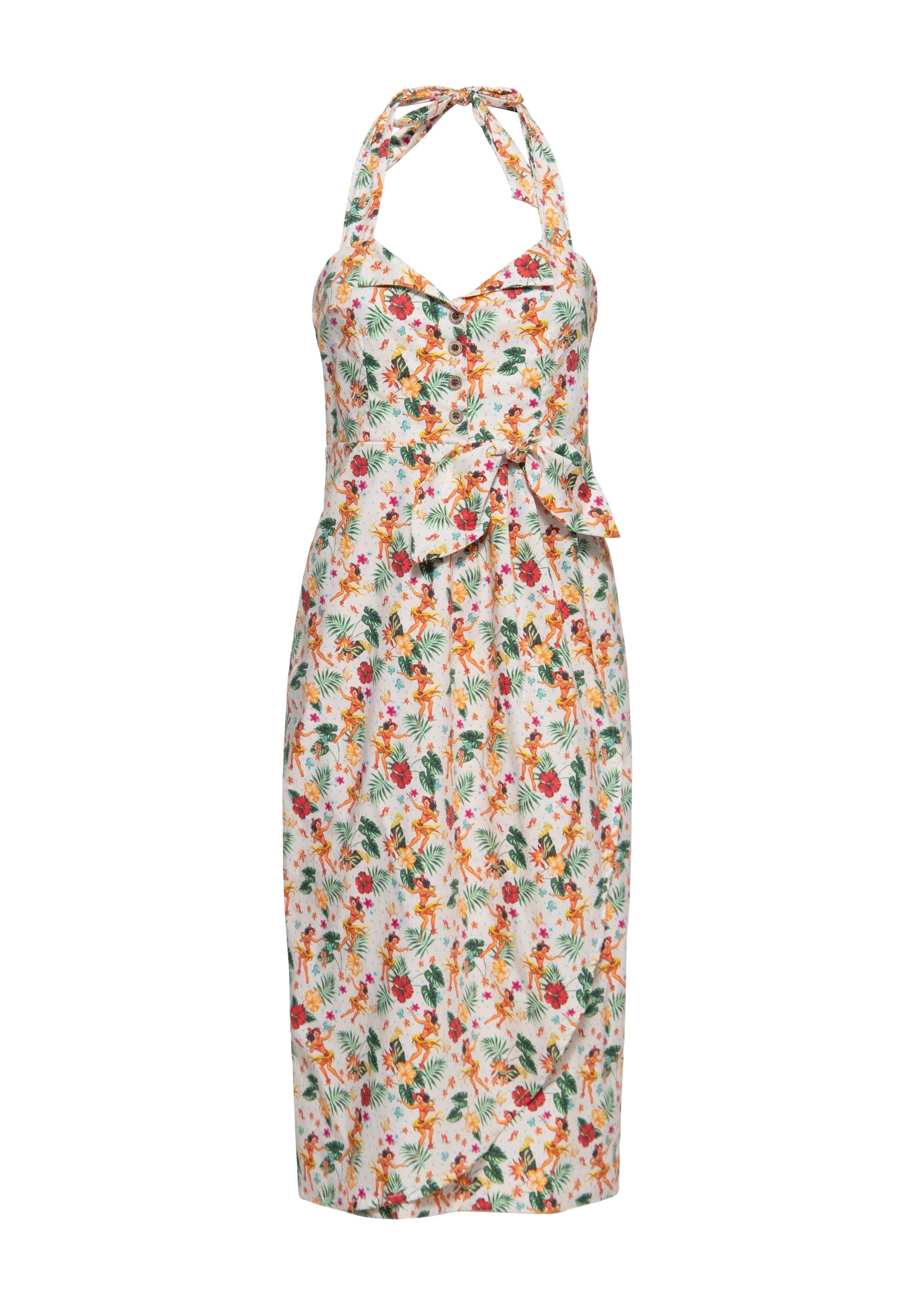 QueenKerosin Sommerkleid Hula Girls (1-tlg) mit Neckholder günstig online kaufen