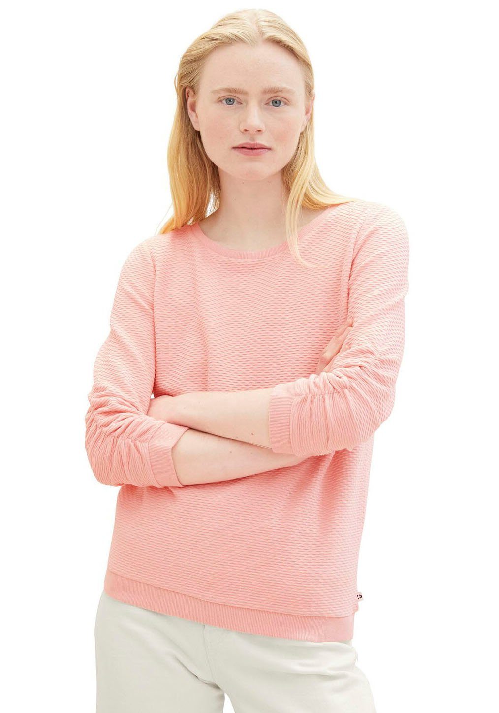 TOM TAILOR Denim Sweatshirt mit besonderer günstig online kaufen