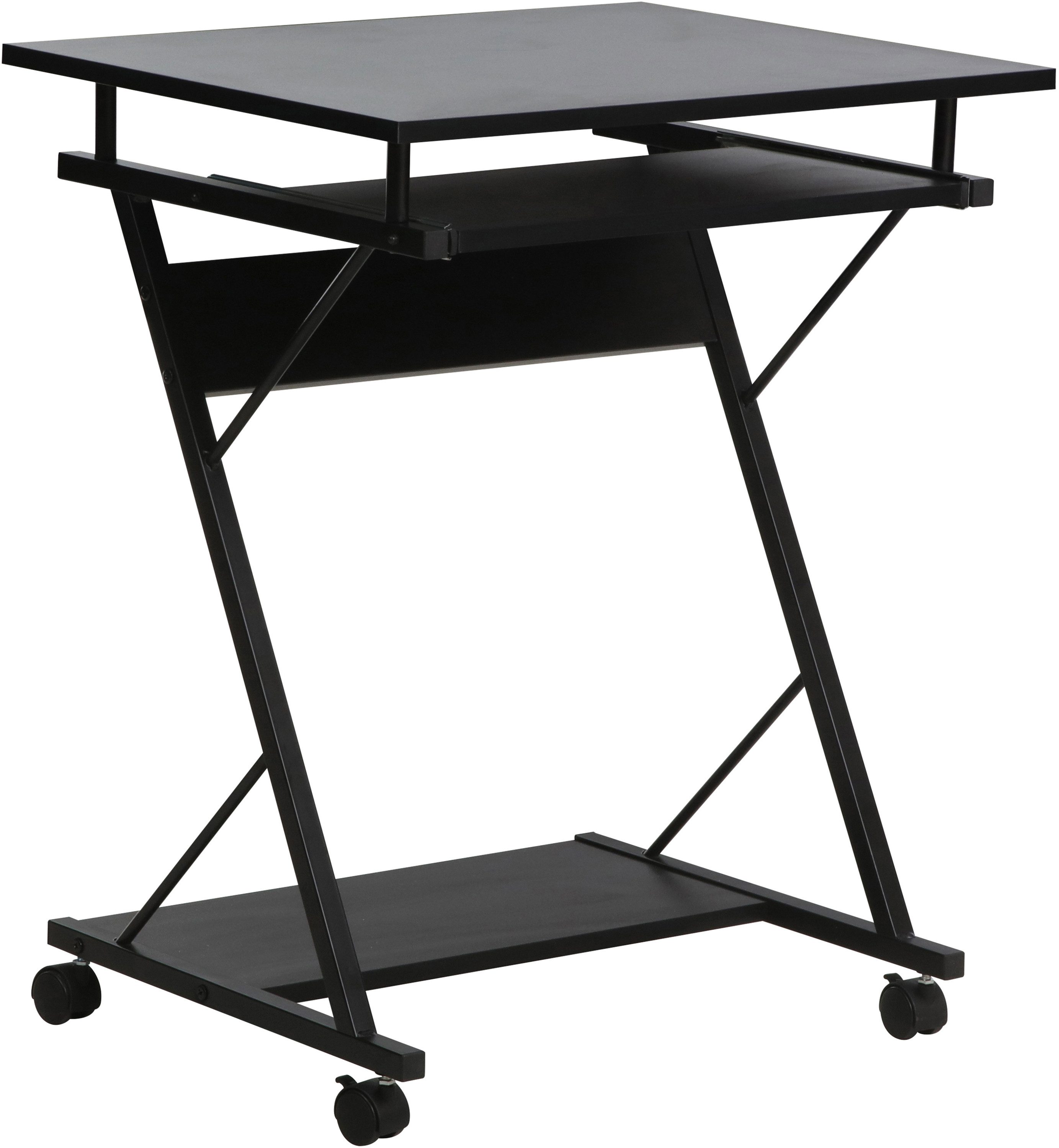 Computertisch ERVIE, Rolltisch, Laptoptisch