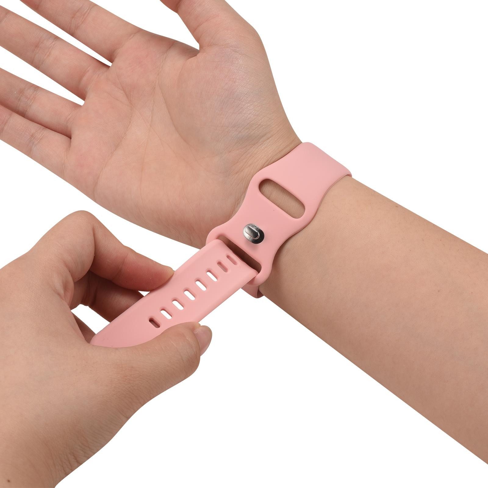CoolGadget Smartwatch-Armband Fitnessarmband aus Silikon iWatch, für Apple Watch 1 - 6 7 8 9 10 11 SE 1 2 3 Ultra 1 2 3 42 44 45 49 mm
