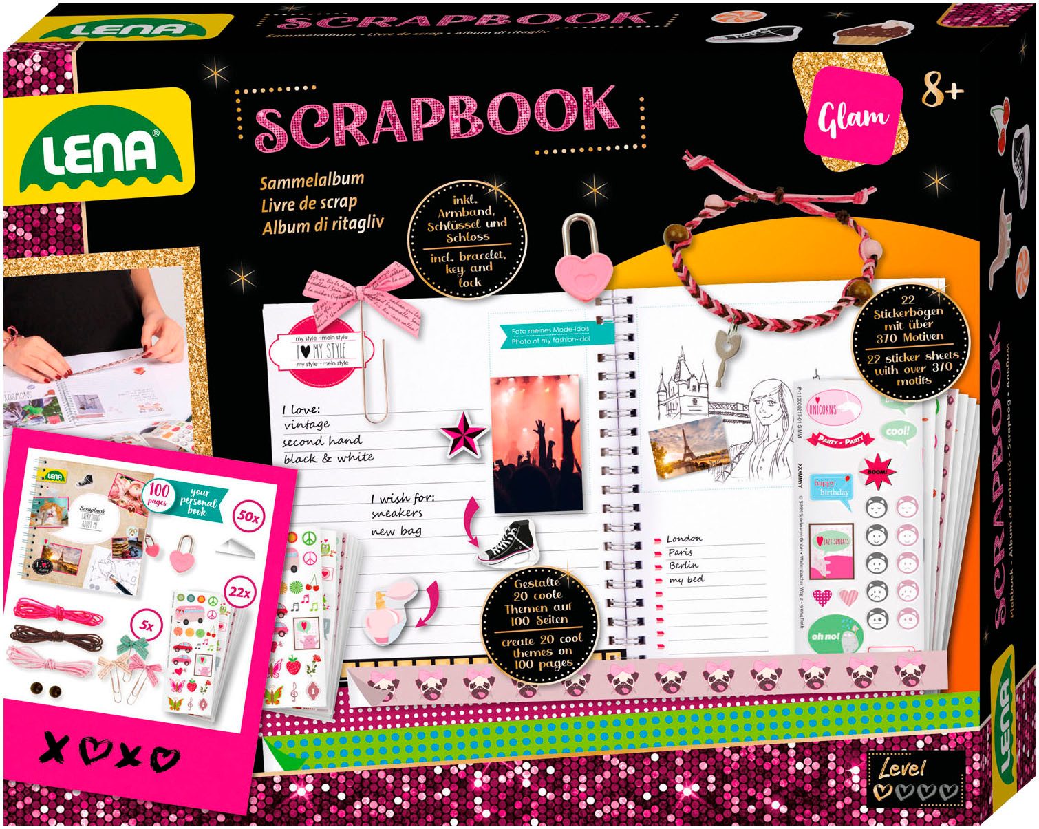 Lena® Kreativset Scrapbook, groß