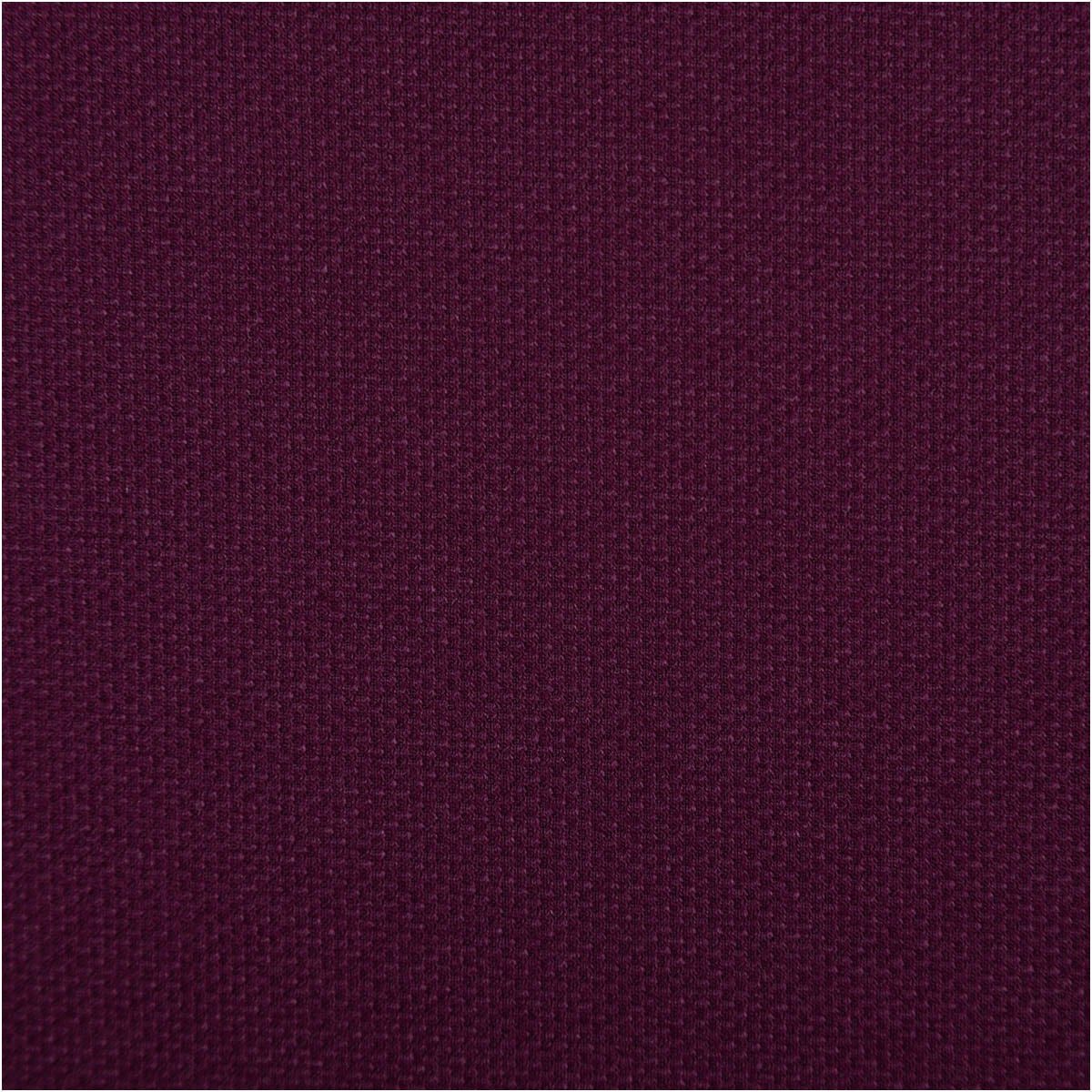 SCHÖNER LEBEN. Stoff Viskose Stoff Meterware Piqué Doppelgewebe uni Aubergine 150cm, pflegeleicht