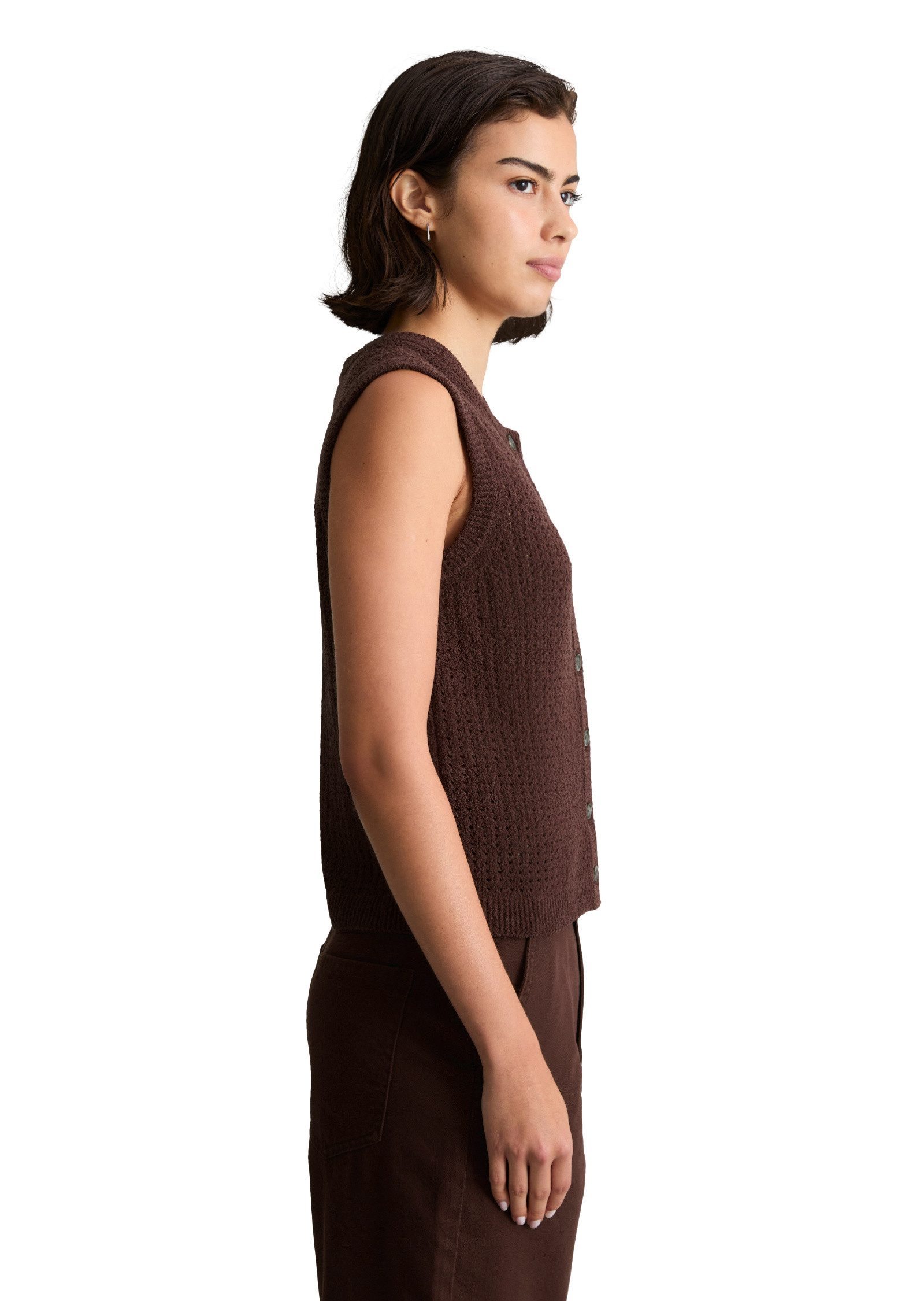 Marc O'Polo DENIM Strickweste aus weichem Organic Cotton-Mix