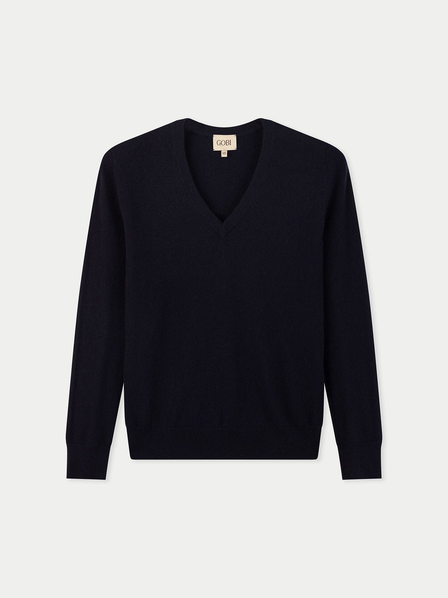 GOBI Cashmere Polokragenpullover Damen Kaschmirpullover mit V-Ausschnitt