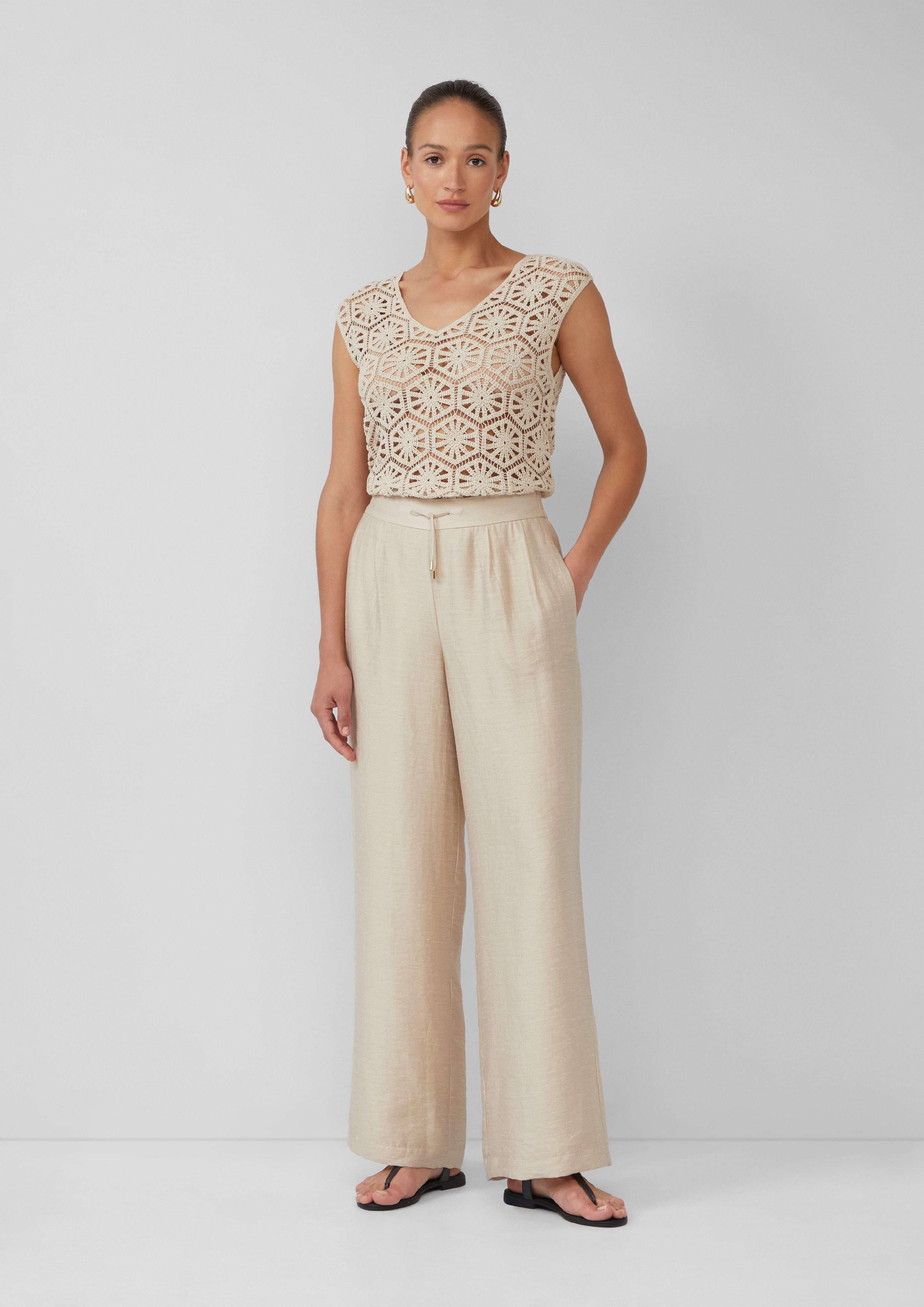 s.Oliver BLACK LABEL Stoffhose Extra-Wide-Leg-Hose aus günstig online kaufen