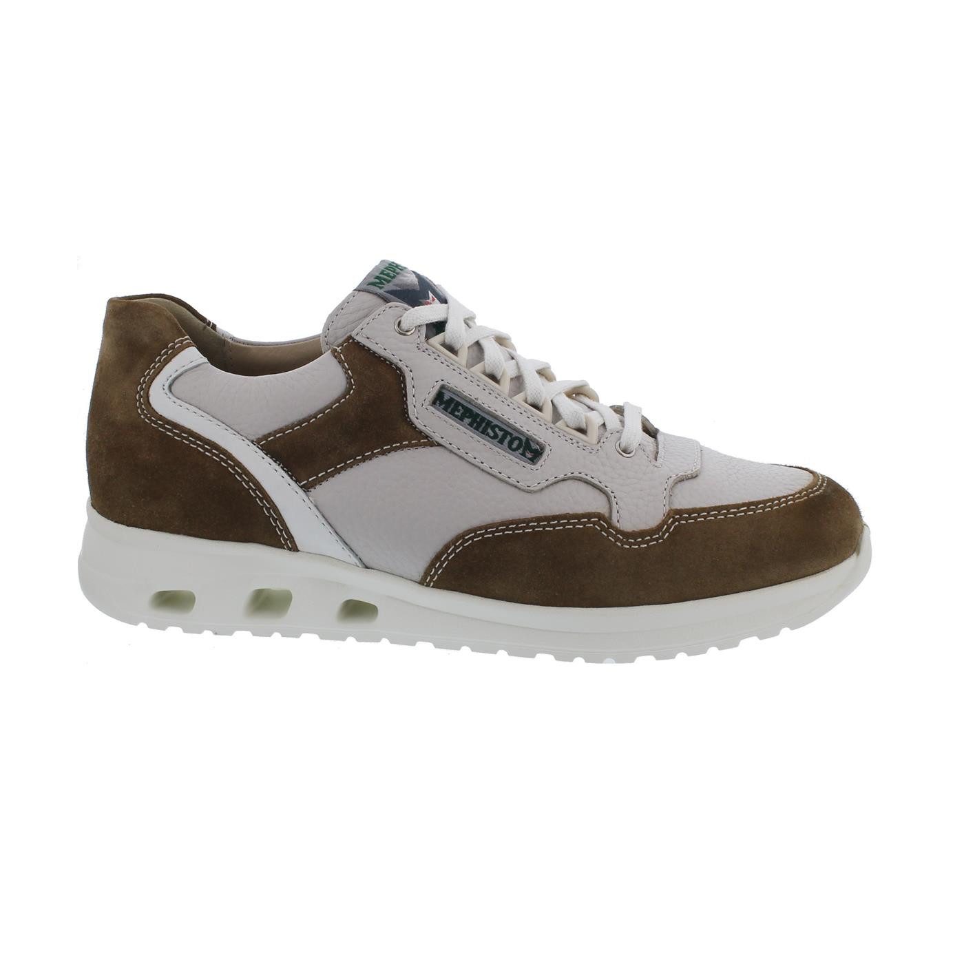 Mephisto Jansen Sneaker, (Velours- / Glattleder kombi), Spice, hellbr Schnürschuh