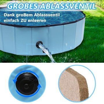 Bettizia Hundepool Hundepool Baby mit Ablassventil Badewanne Faltbarer Swimmingpool