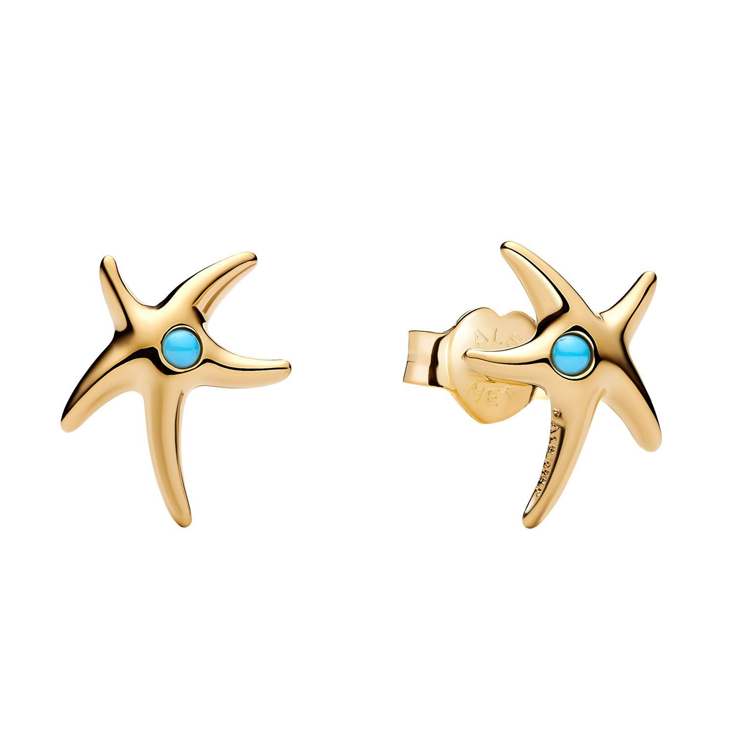Pandora Paar Ohrstecker Damen-SeesternGoldfarben günstig online kaufen