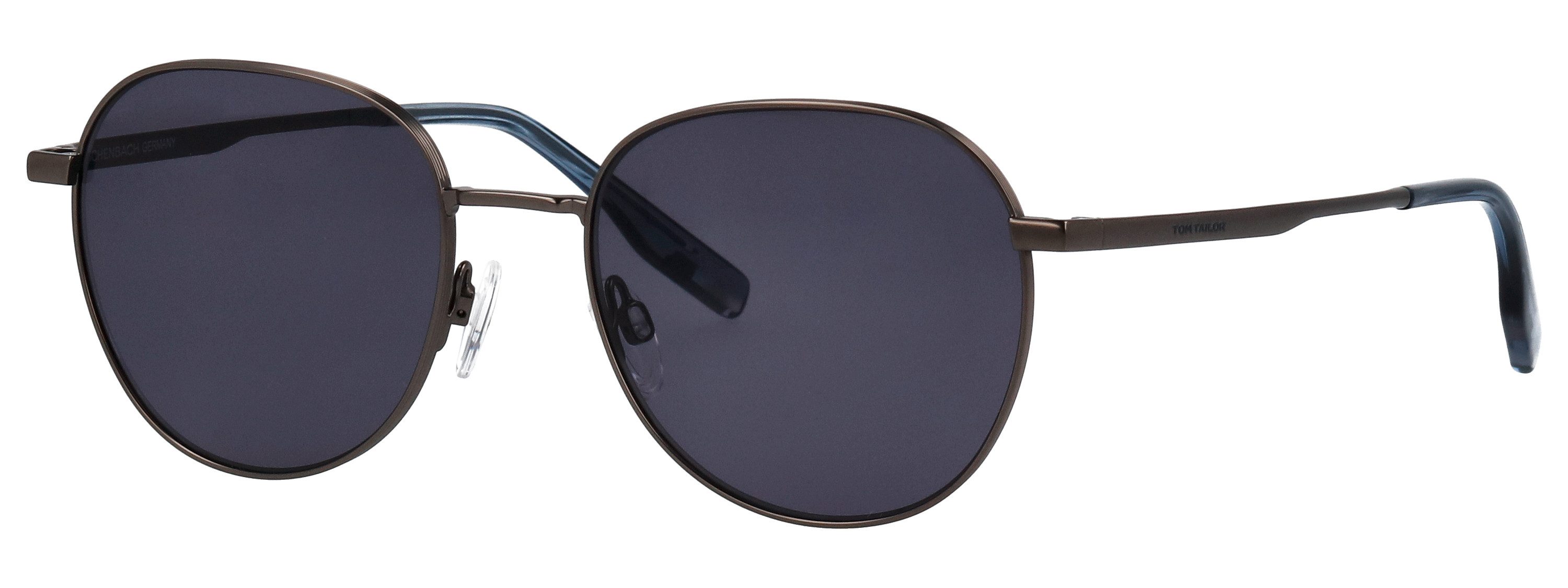 TOM TAILOR Sonnenbrille Modell 675001 Form Panto, Logoschriftzug auf Bügel, Metallfassung