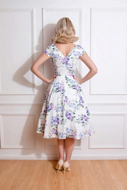 Hearts & Roses London A-Linien-Kleid Lucie Floral Swing Dress Rockabella Vintage Retro