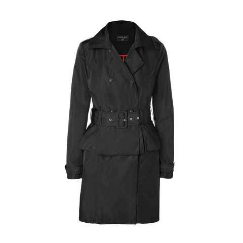 Apart Trenchcoat APART Damen 2-in-1-Trenchcoat, schwarz