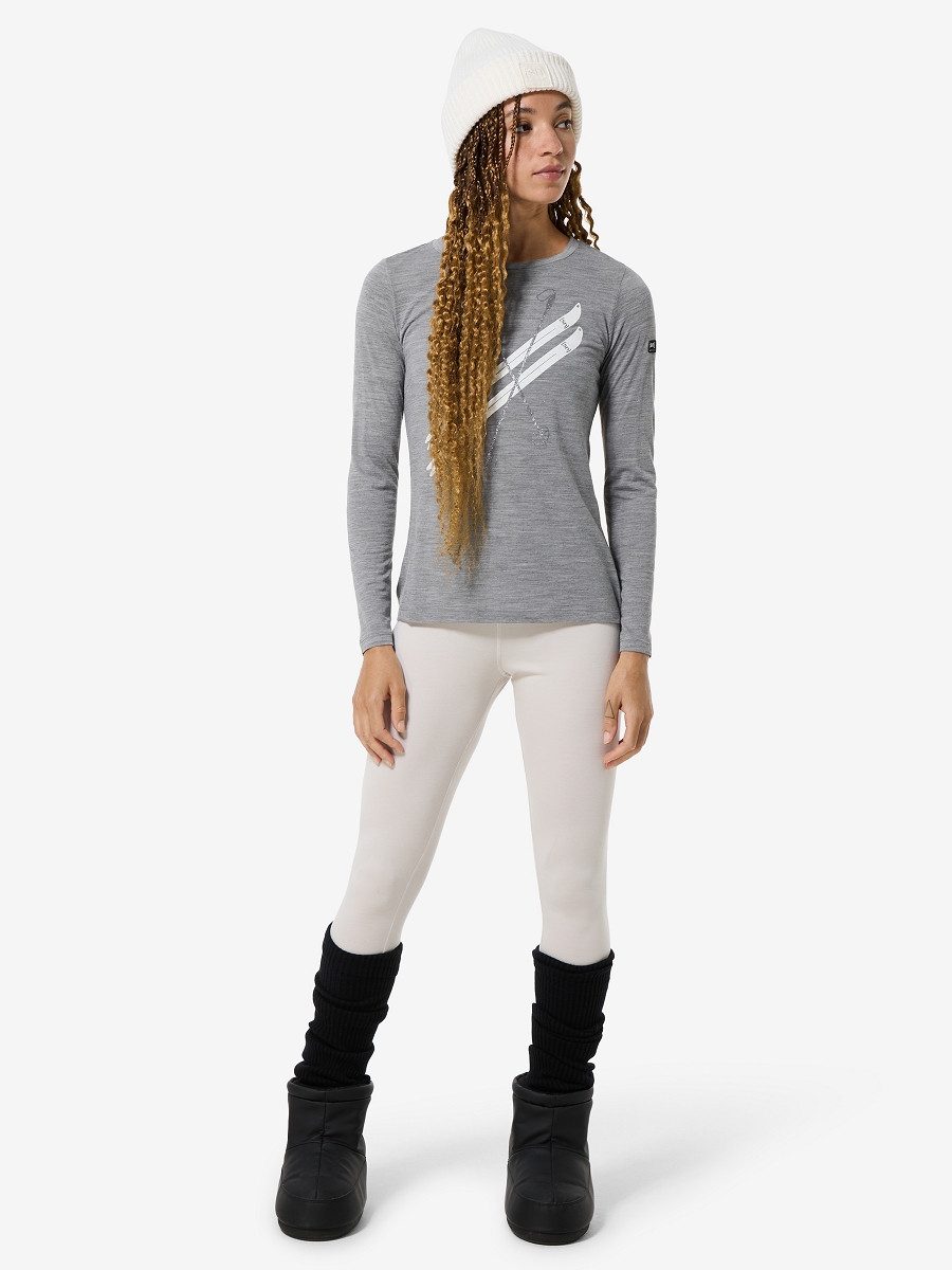 Sweatshirt für Damen, Merino KRYSSEDE SKI