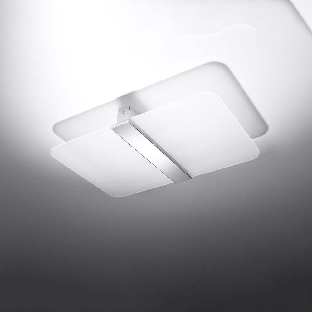 etc-shop Deckenstrahler, Leuchtmittel nicht Weiß Glas inklusive, Wohnzimmerleuchte Stahl Deckenlampe Deckenleuchte