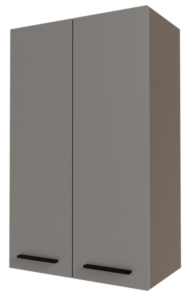 Feldmann-Wohnen Klapphängeschrank Bonn (Bonn, XL Hängeschrank) 80cm 2-türig 80cm Front- und Korpusfarbe wählbar stone grey matt