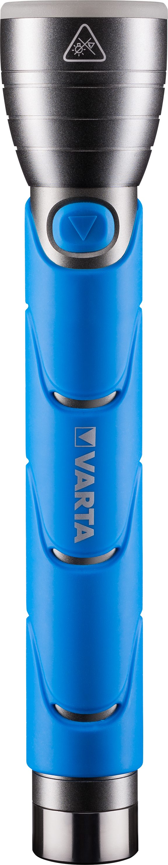 VARTA Taschenlampe Outdoor Sports F30 3c blau, Bis zu 2m falltesterprobt, IPX4 spritzwassergeschützt