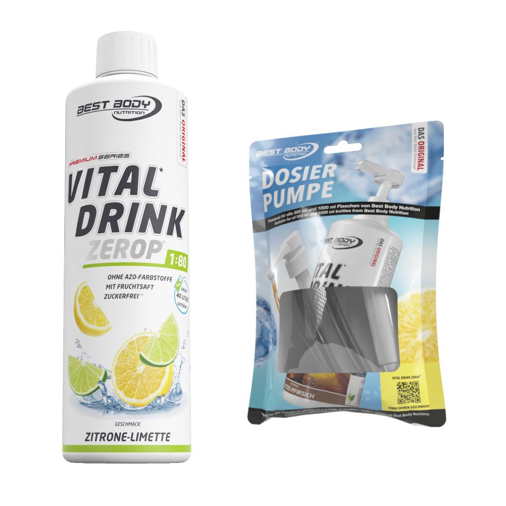 Best Body Nutrition 0,5 L Vital Drink Zerop Bundle Flüssigkeit, Getränk