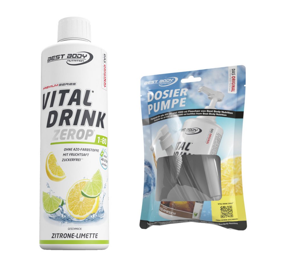 Best Body Nutrition 0,5 L Vital Drink Zerop Bundle Flüssigkeit, Getränk