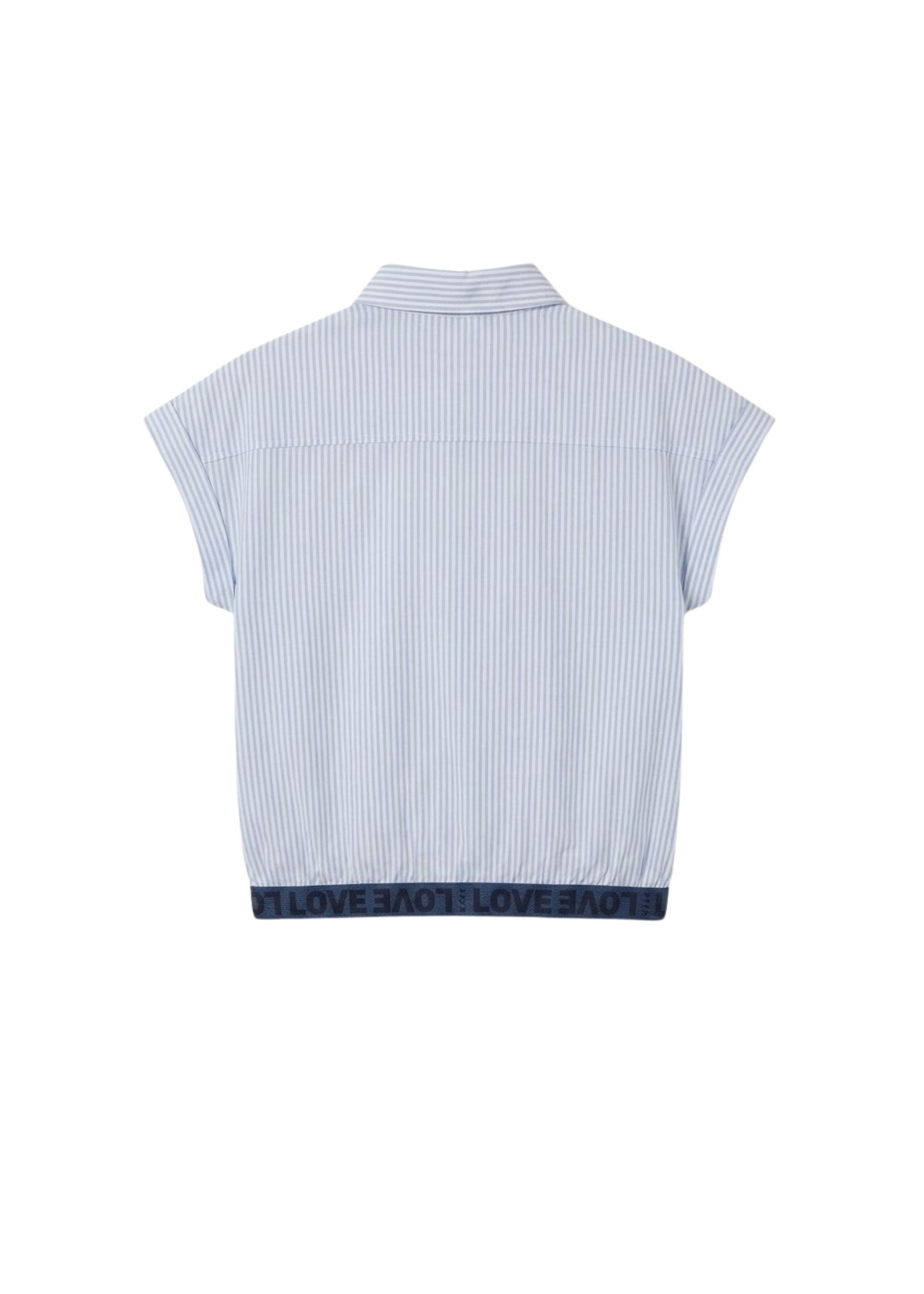 Solang Klassische Bluse mit aufgesetzten Brusttaschen und Schriftzug am Saum – Bild 3 von 4