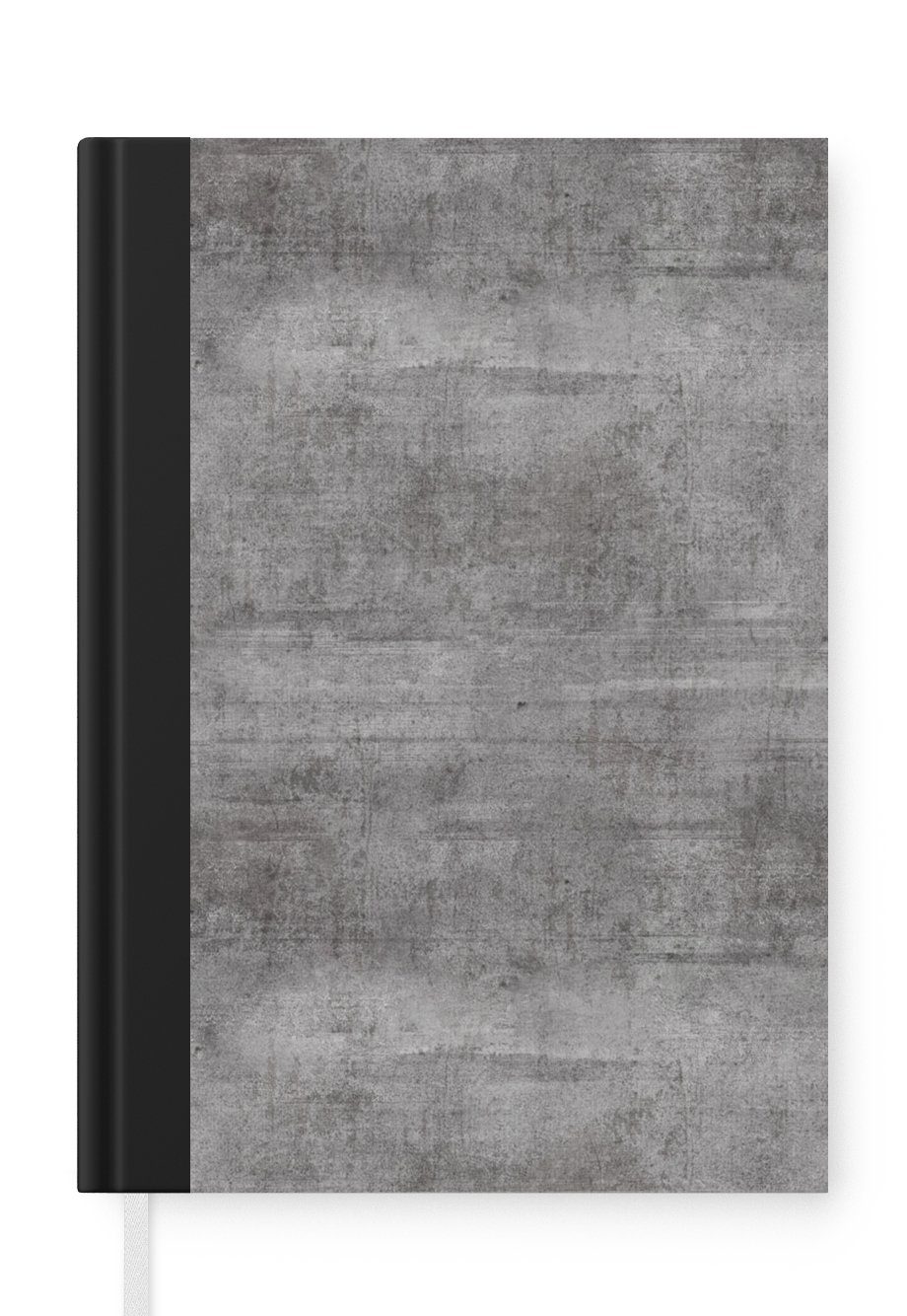 MuchoWow Notizbuch Beton - Muster - Antik, Journal, Merkzettel, Tagebuch, Notizheft, A5, 98 Seiten, Haushaltsbuch