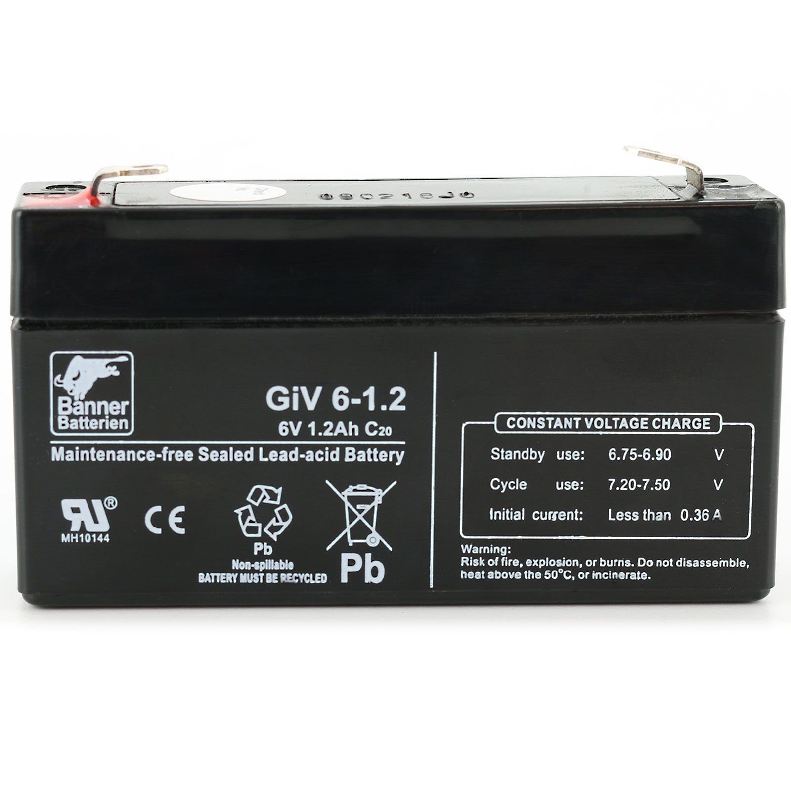 Volt GiV 6 1,2Ah Batterien GiV Volt 1,2Ah Banner Batterie, Bull Stand by 06-1.2 06-1.2 6 Batterie