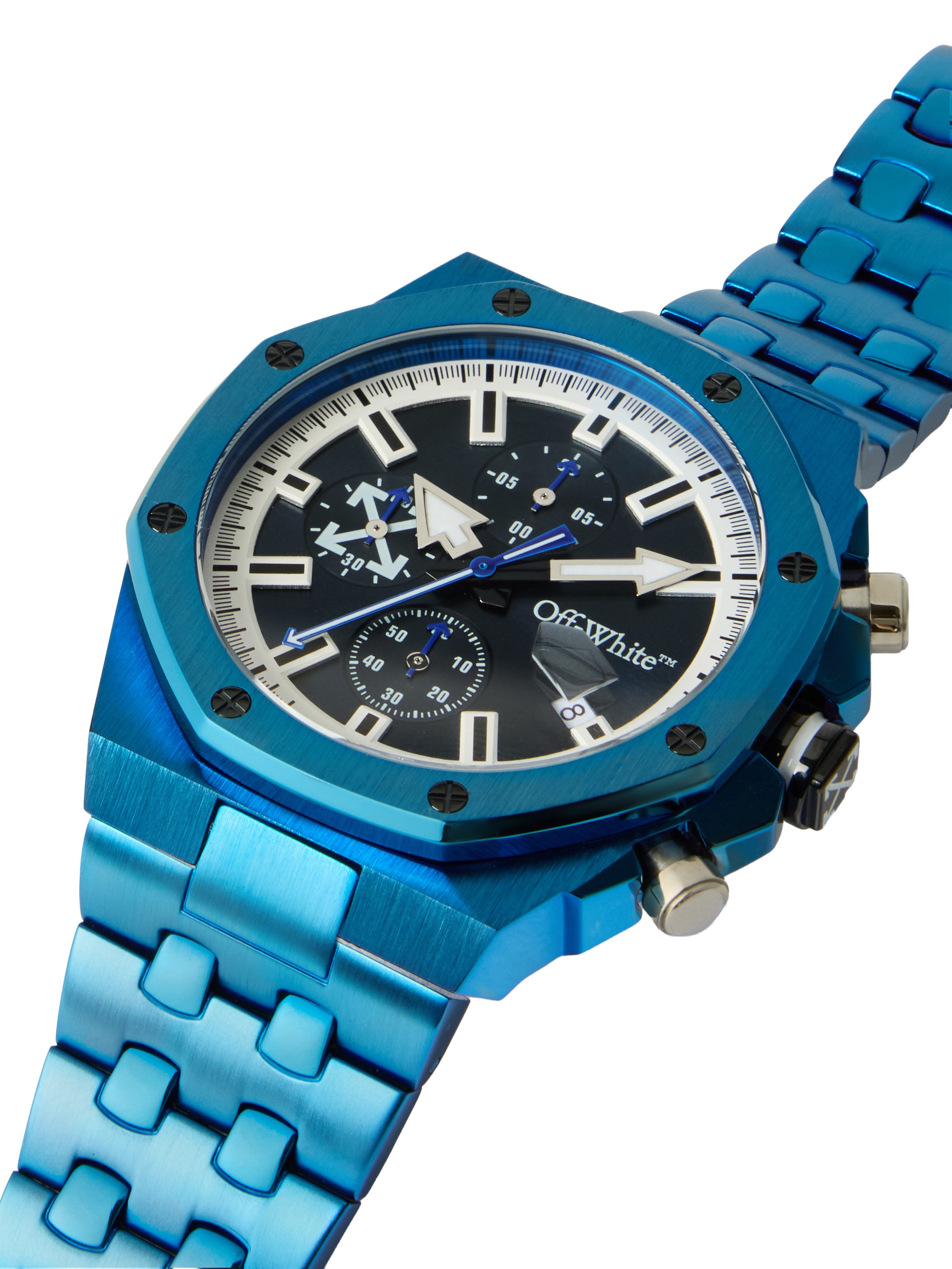 OFF-WHITE Chronograph HIGH FREQUENCY OW1G023M0085, Quarzuhr, Armbanduhr, Herrenuhr, Edelstahlarmband, analog
